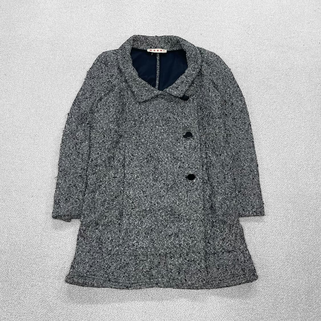 마르니 Marni 부클 헤링본 더블 코트 상품이미지2