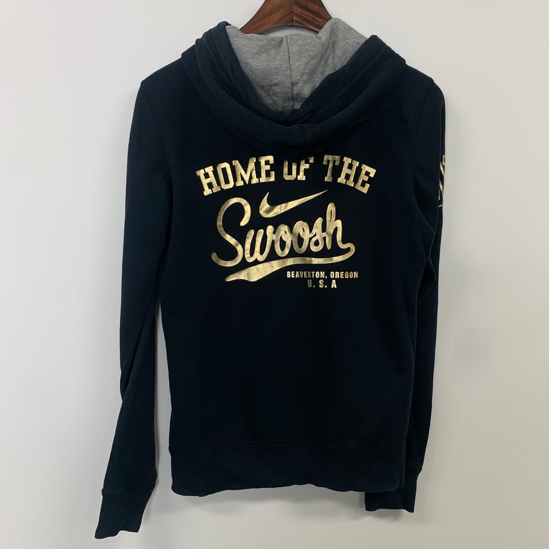 나이키 00s 빅로고 블랙 후드티  상품이미지4