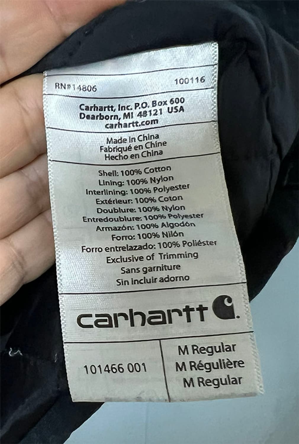 칼하트 남자 누빔 워크자켓 립스탑 오버핏 100-105 상품이미지5