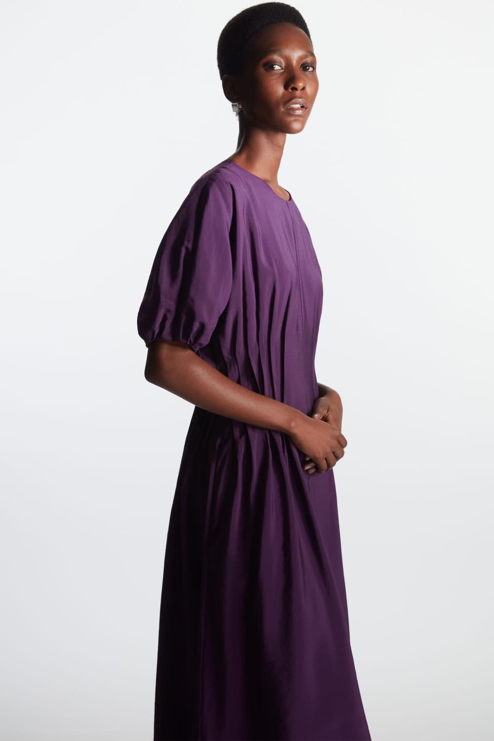 [COS 코스] 여성 퍼프 롱원피스 상품이미지2