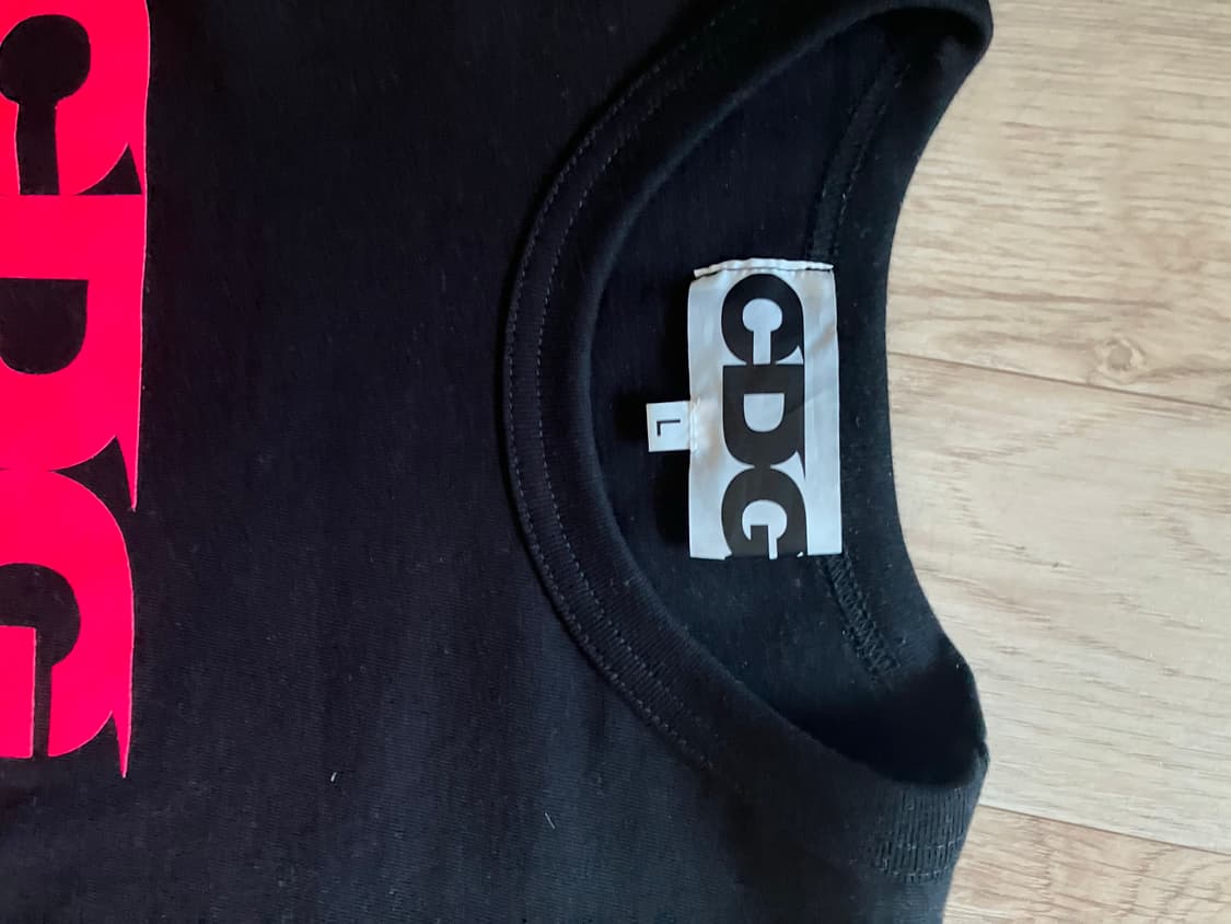 CDG 핑크로고 티셔츠 L 상품이미지2