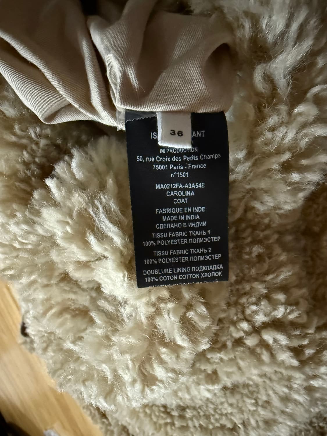 이자벨마랑 캐놀리나 퍼코트 퍼자켓 상품이미지5