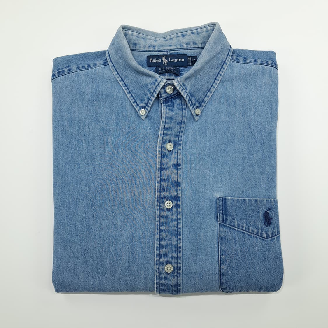 CN865 XL 폴로 랄프로렌 빅셔츠 클래식 데님 긴팔 셔츠 남방 상품이미지8