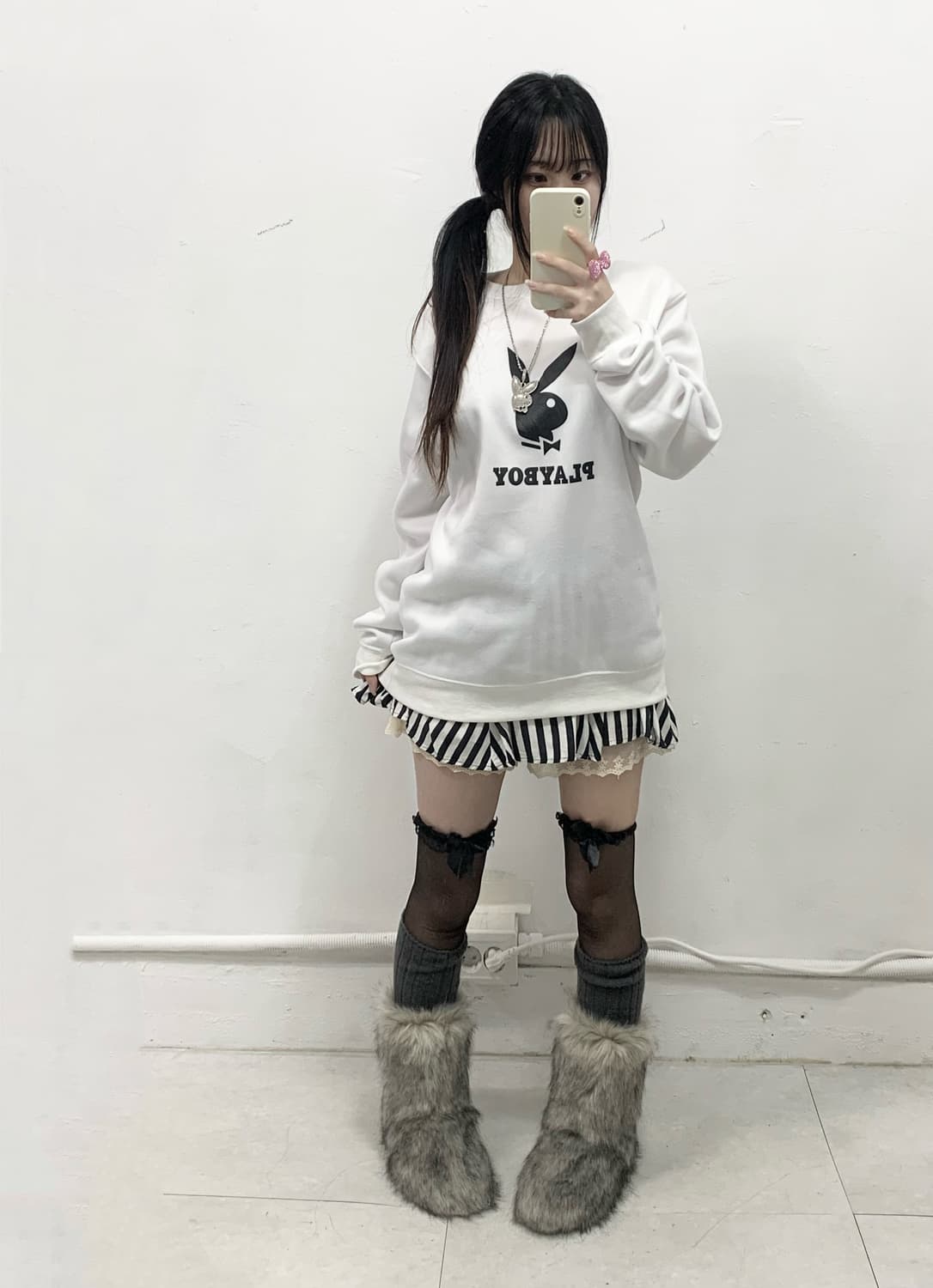 [PLAYBOY] 플레이보이 빅버니 갸루 mtm 롱슬리브 상품이미지2