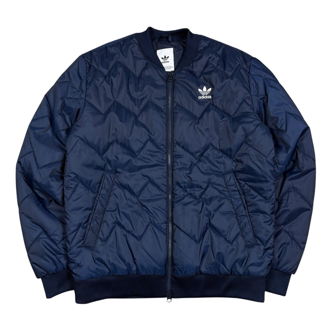 아디다스 네이비컬러 퀼팅 자켛 상품이미지1