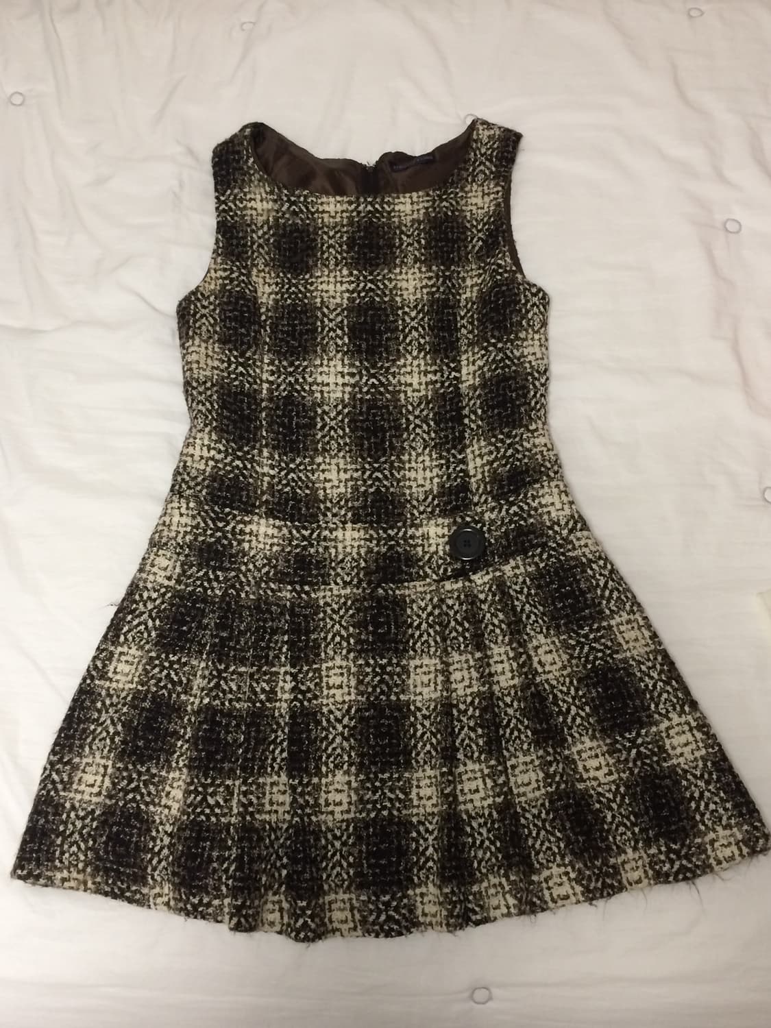 빈티지 라떼갸루 체크원피스 상품이미지1