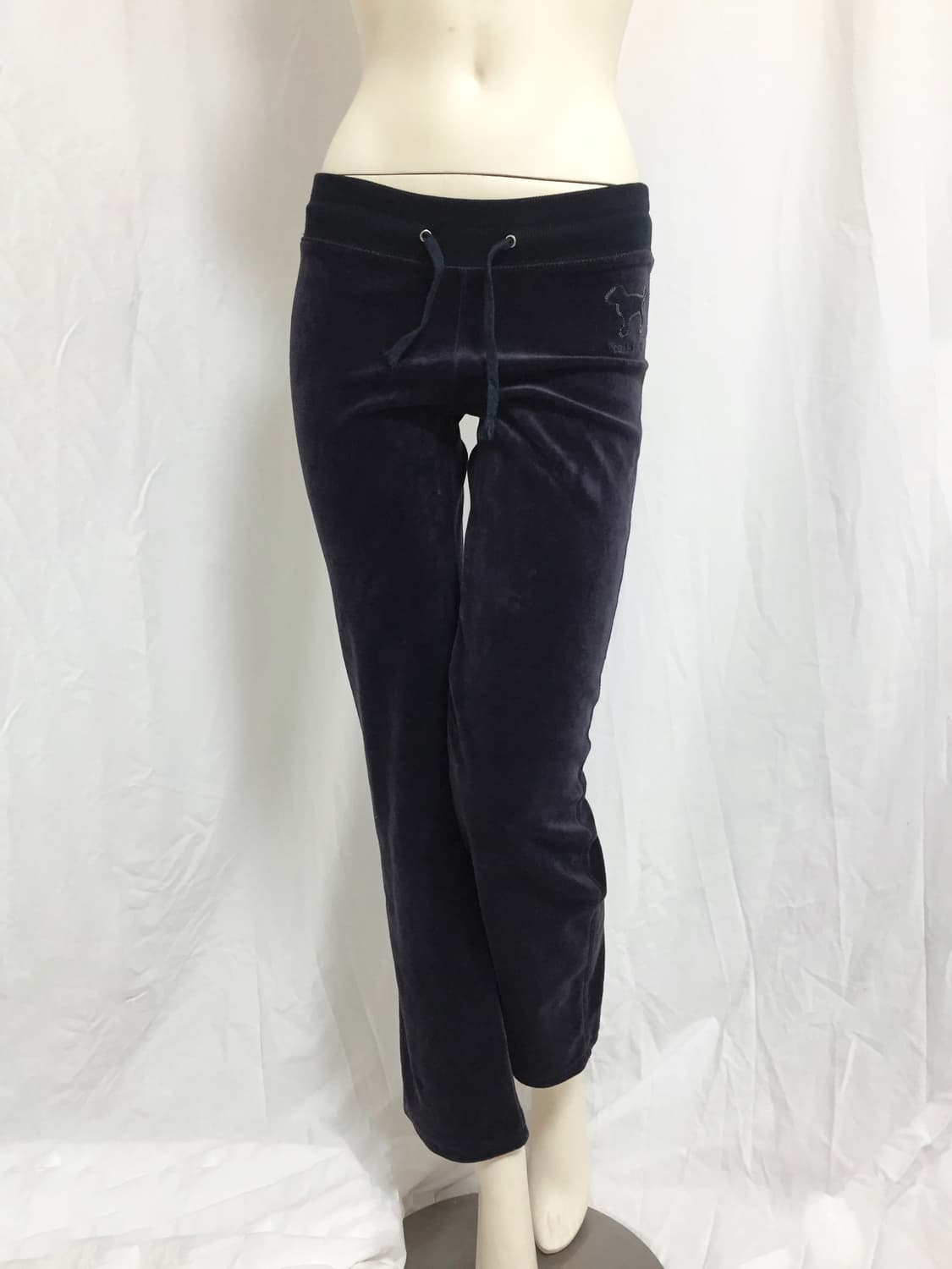 Navy Velvet  Pants  Sequin Patch Detail 상품이미지2