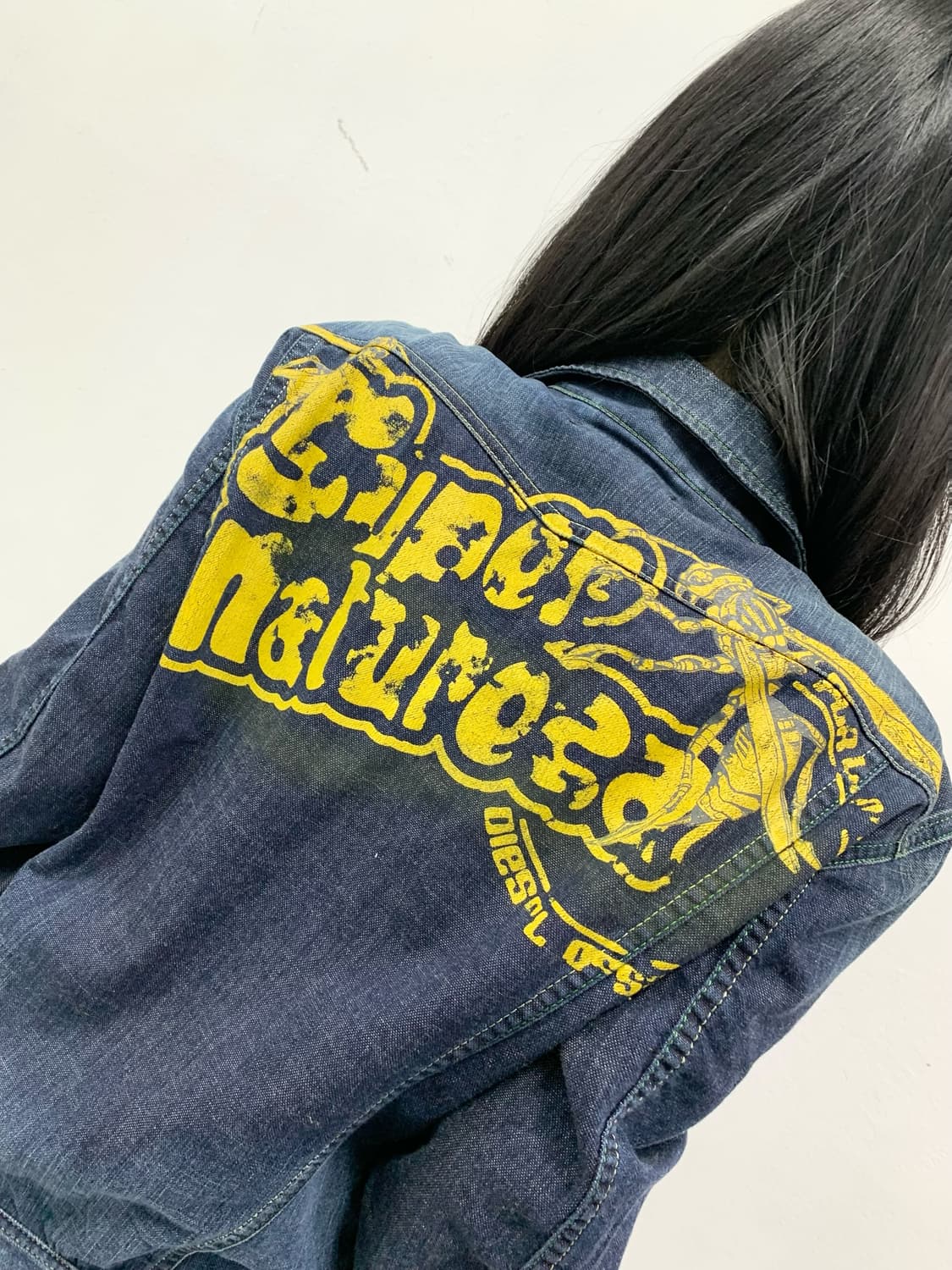 [DIESEL] 디젤 y2k 레터링 데님자켓 상품이미지2
