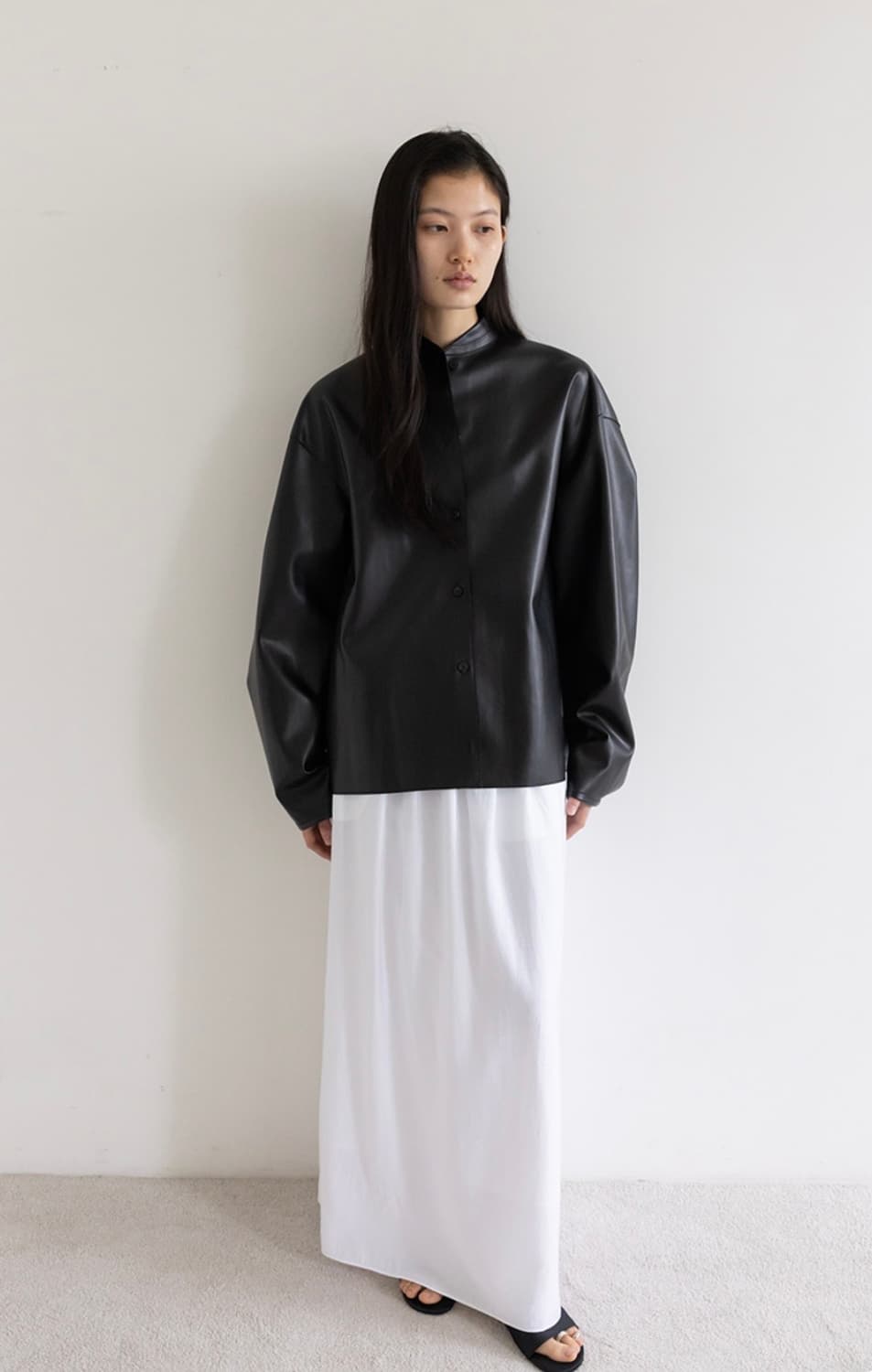 에레 DOYLE LEATHER JACKET [BLACK] 상품이미지5