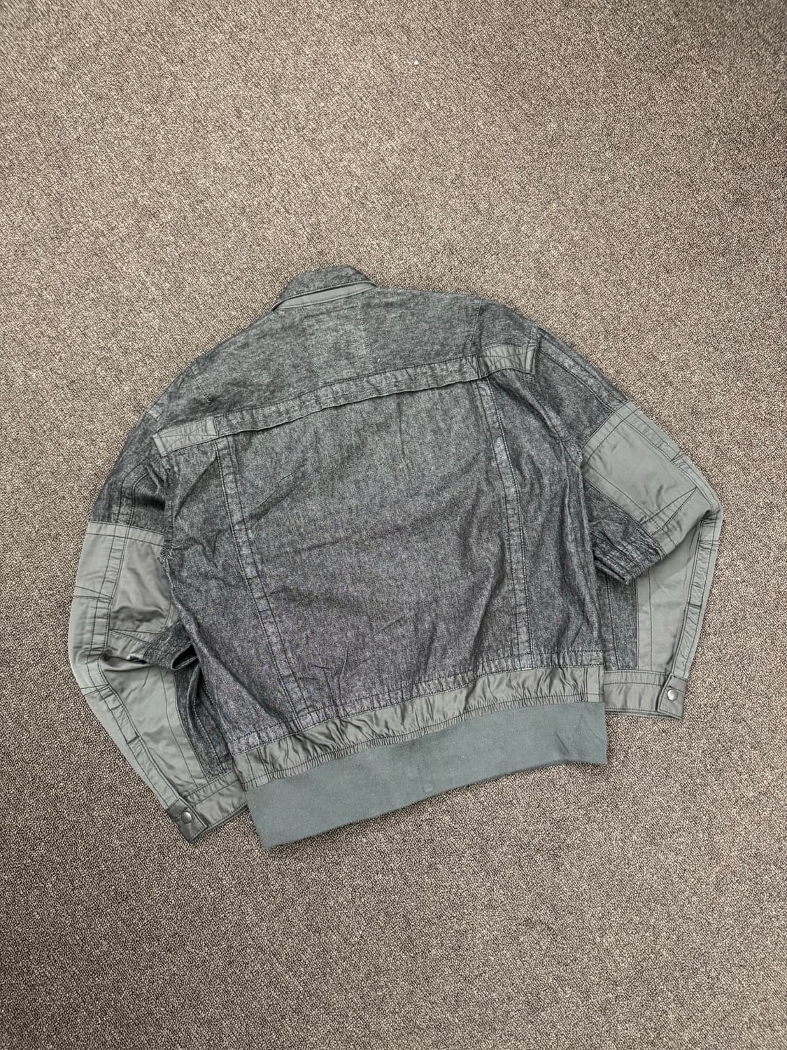 M)AVIREX USA 빈티지TYPE BLUE 흑청 데님 집업 자켓 상품이미지6