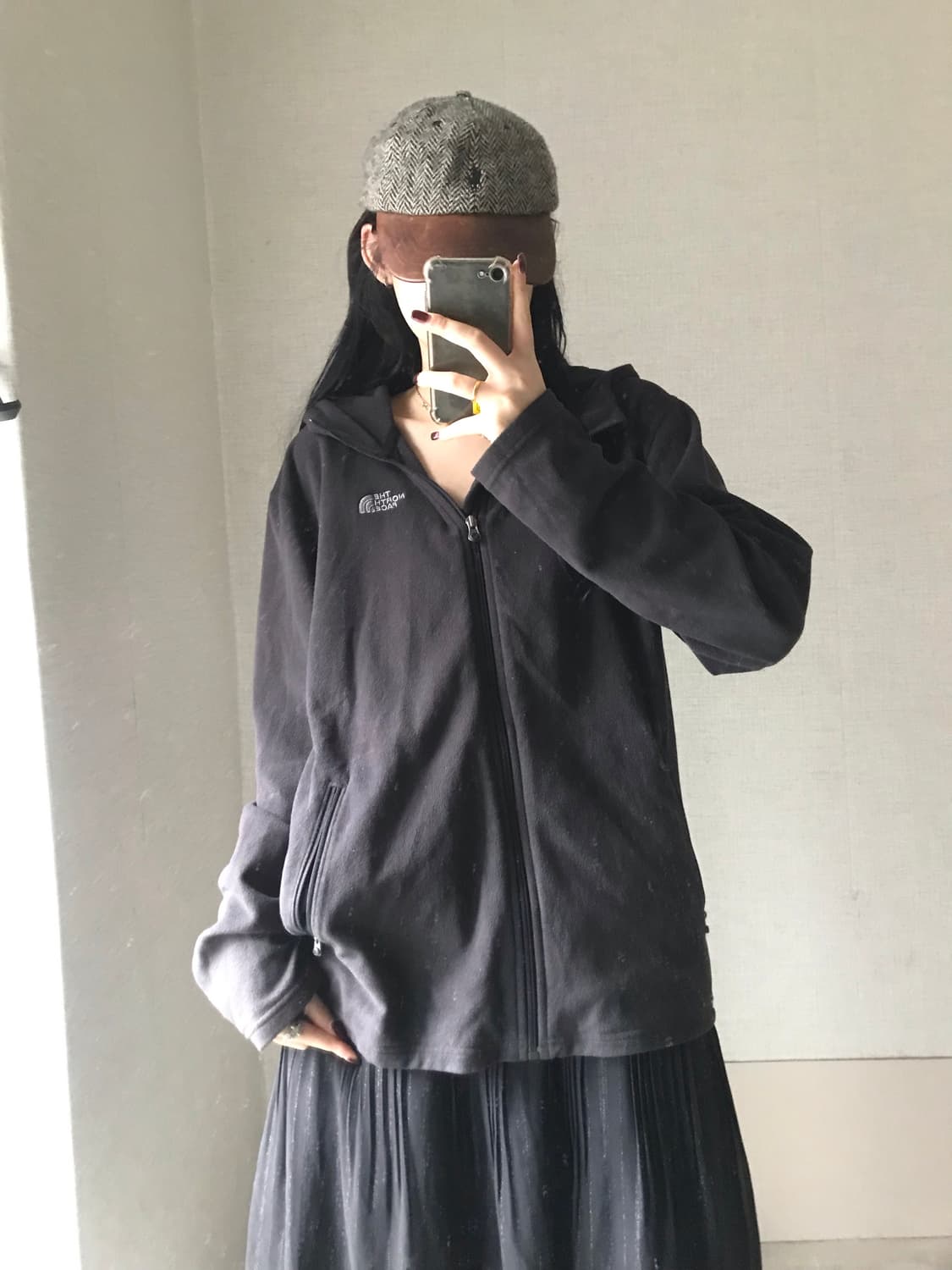 노페 블랙 후리스 상품이미지2