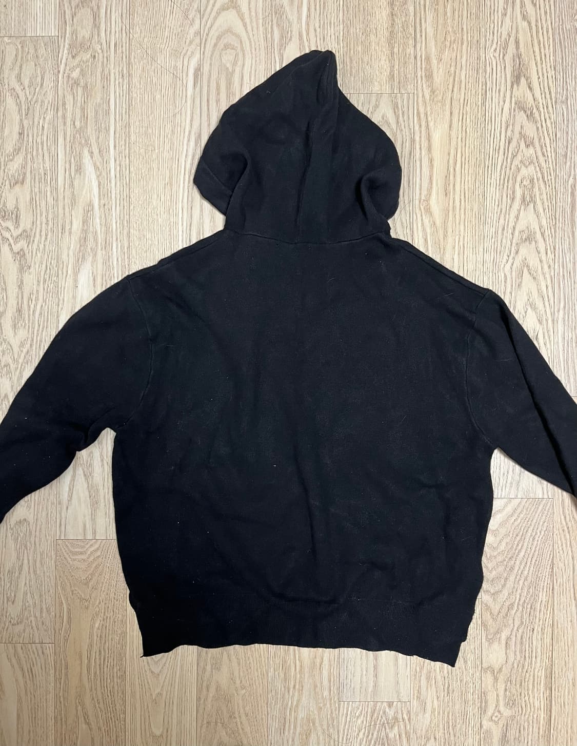 자라 블랙 니트 후드티 상품이미지2