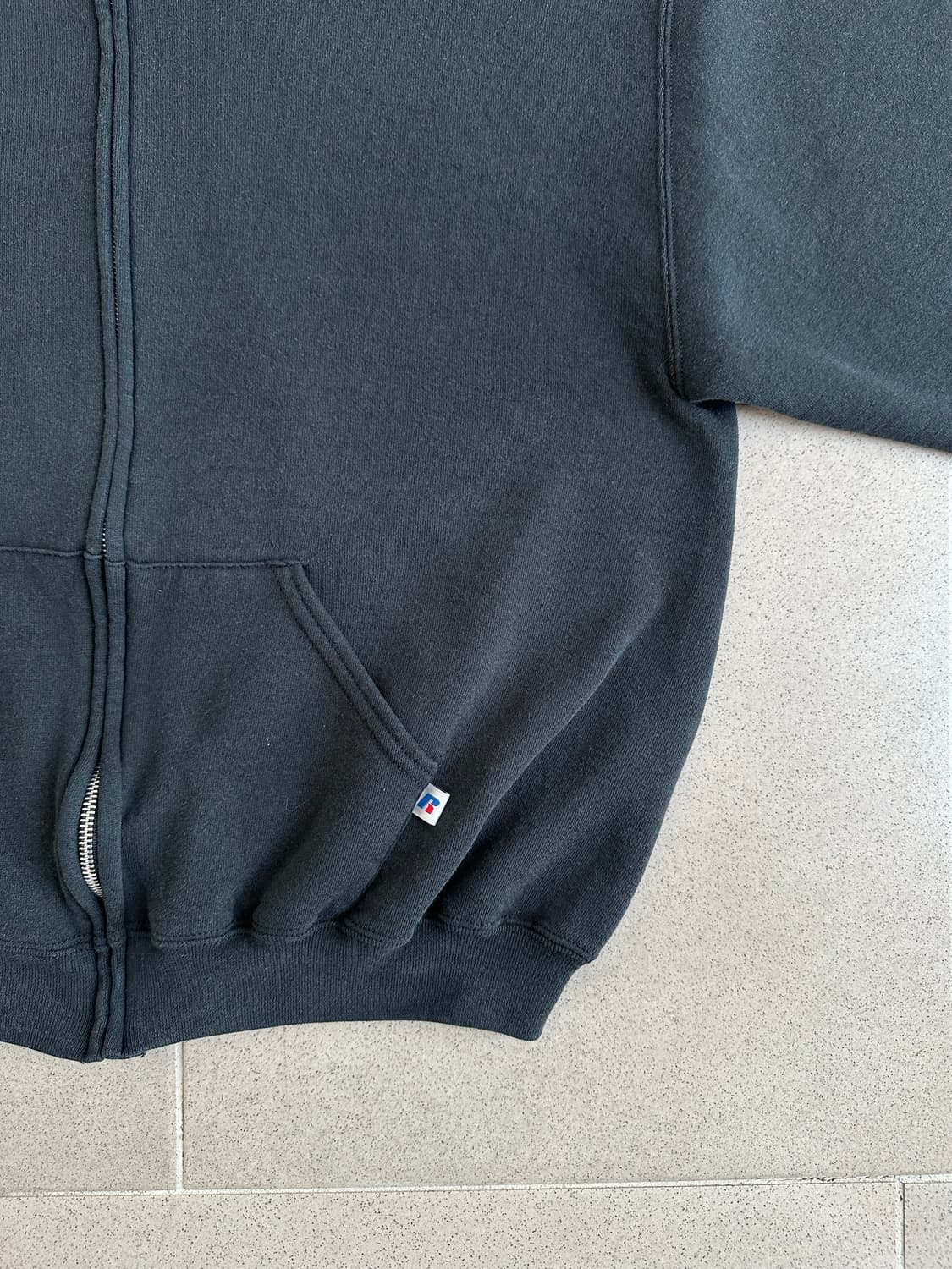 00s 빈티지 러셀 후드집업 블랙 L 상품이미지3