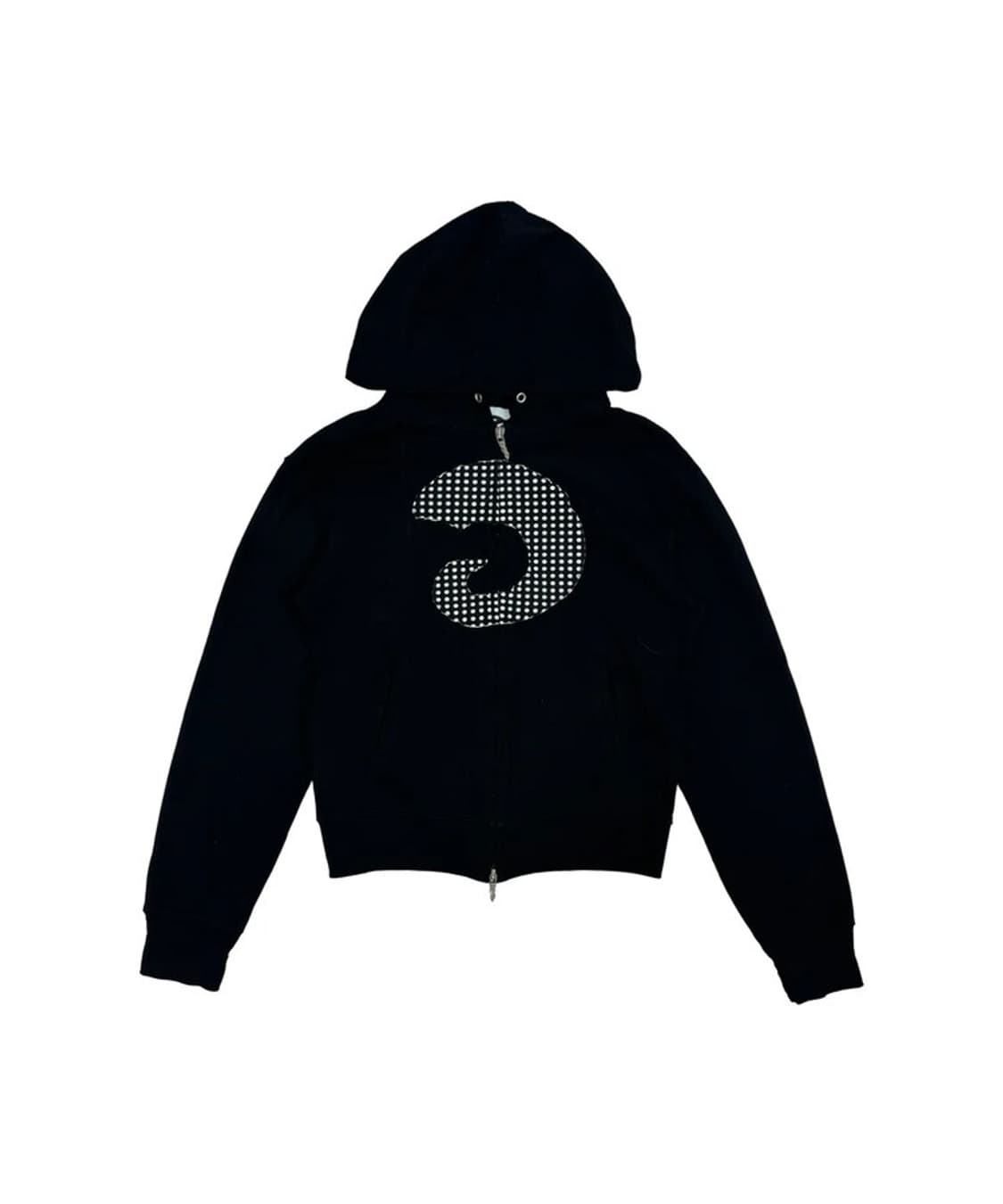 탄산마그네슘 혼 아플리케 후드집업 블랙 우먼 상품이미지1