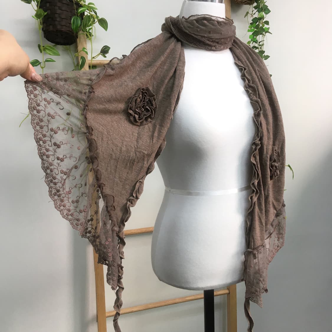 JPN/ 모리걸스카프 모리룩스카프 오리엔탈스카프 레이스스카프 상품이미지3