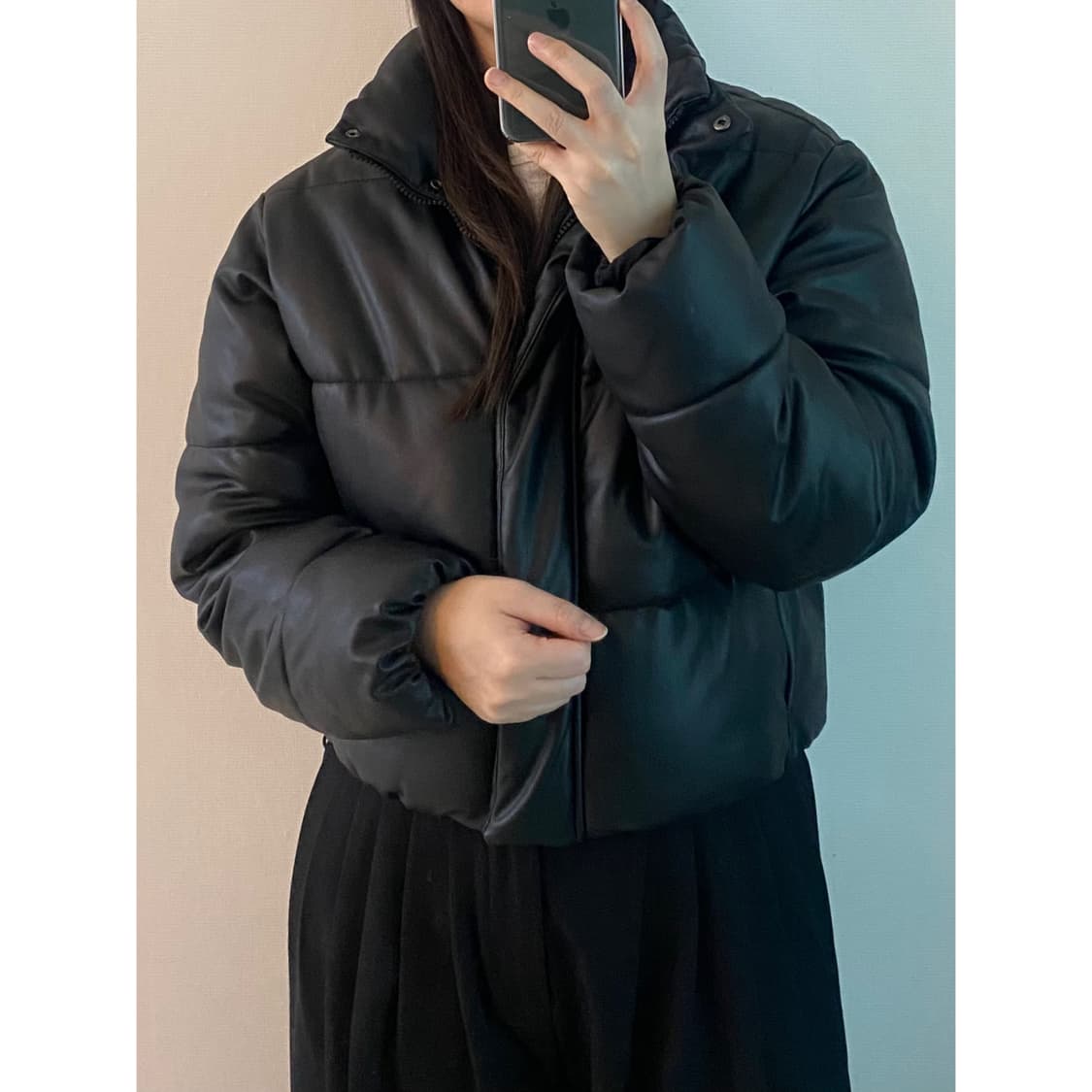 자라 레더 패딩 상품이미지2