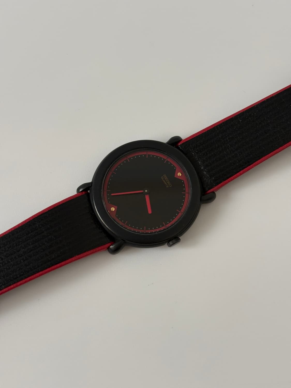 1980s Red Point Black Ladies Quartz 상품이미지5