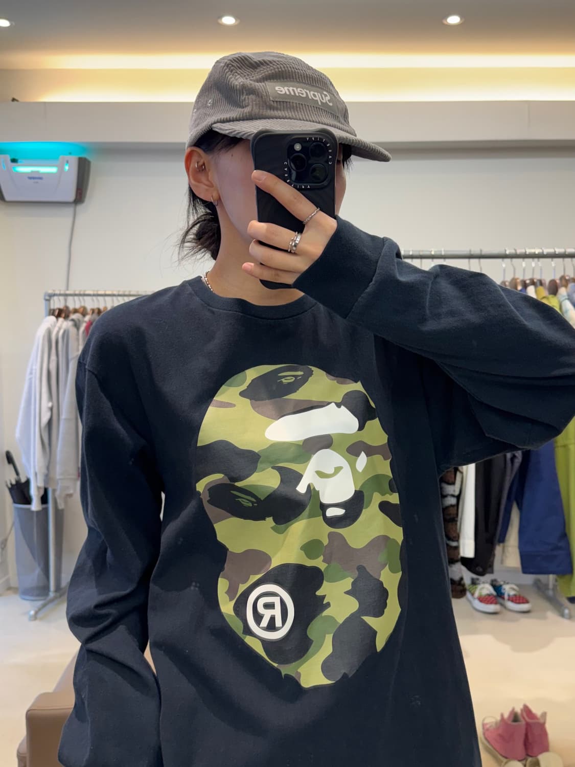 베이프 1ST 카모 빅 에이프 헤드 티셔츠 상품이미지6