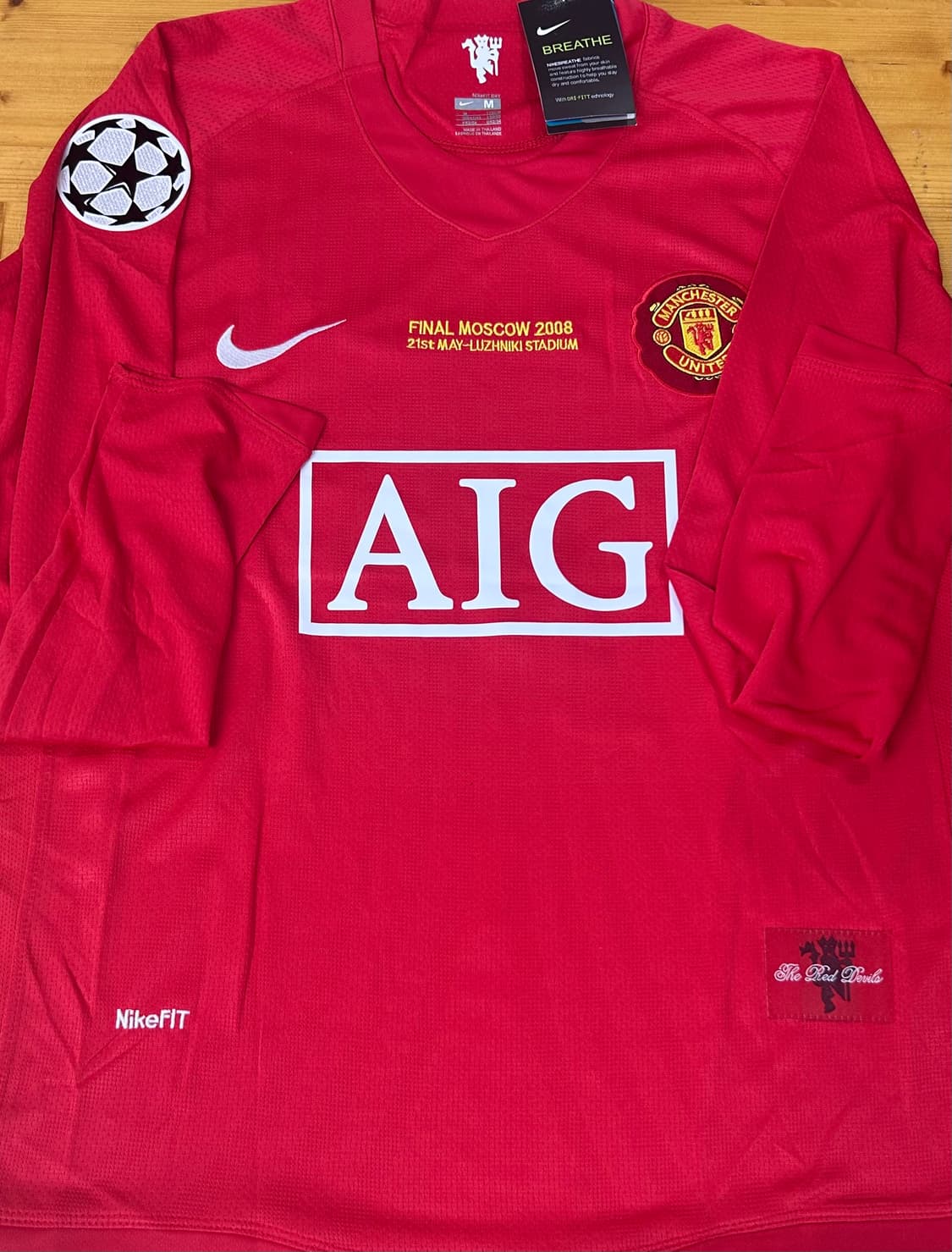 레트로 맨체스터유나이티드 홈 호날두 유니폼 긴팔 상품이미지1