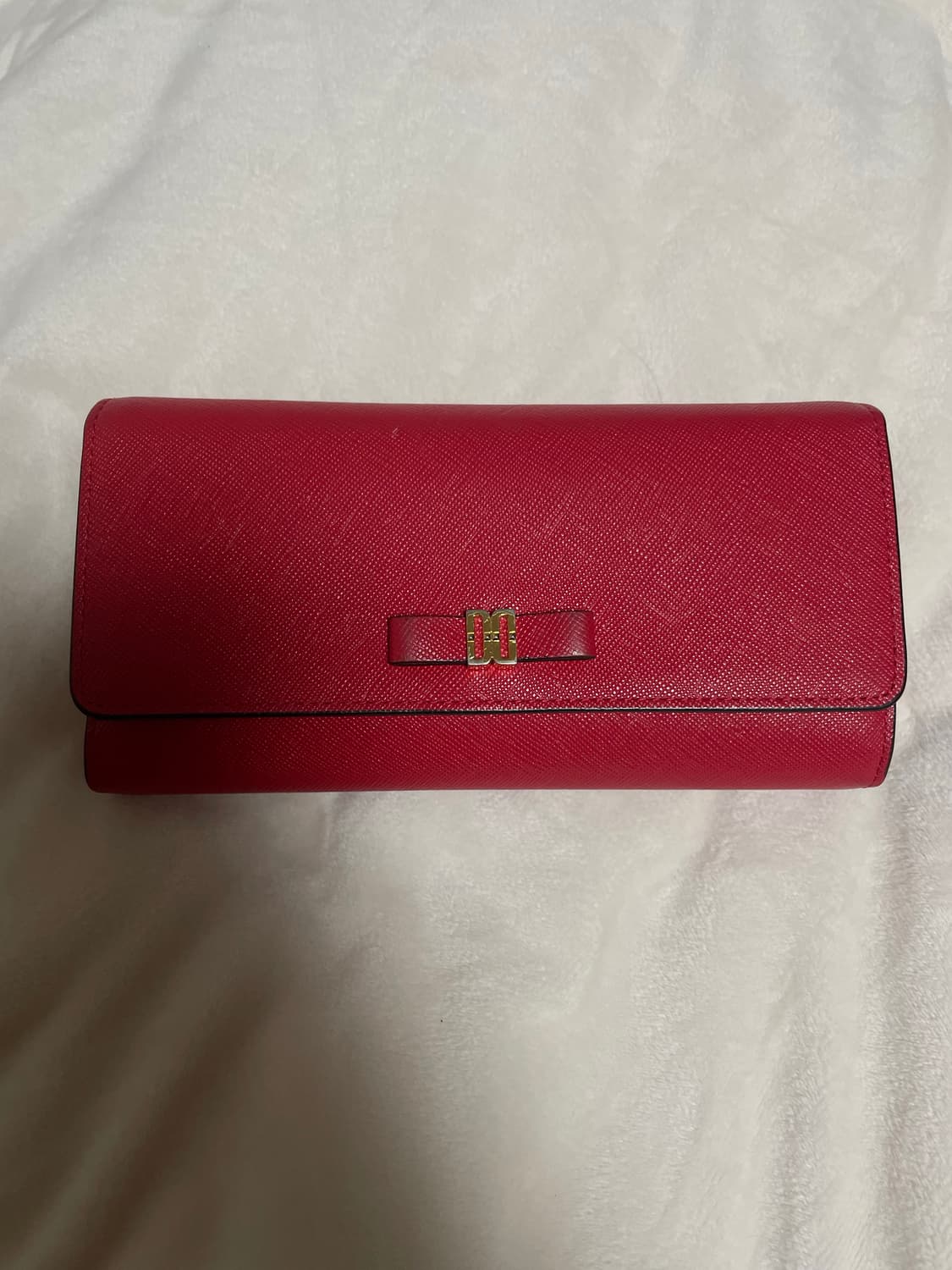 닥스 레드 가죽 장지갑 상품이미지2