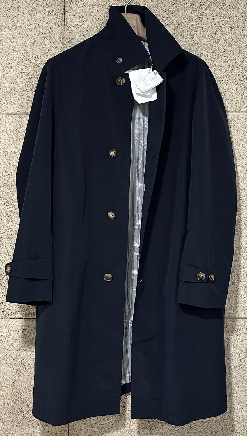 브루넬로 쿠치넬리 새상품 마이크로파이버 소재 트렌치 코트 자켓 상품이미지1