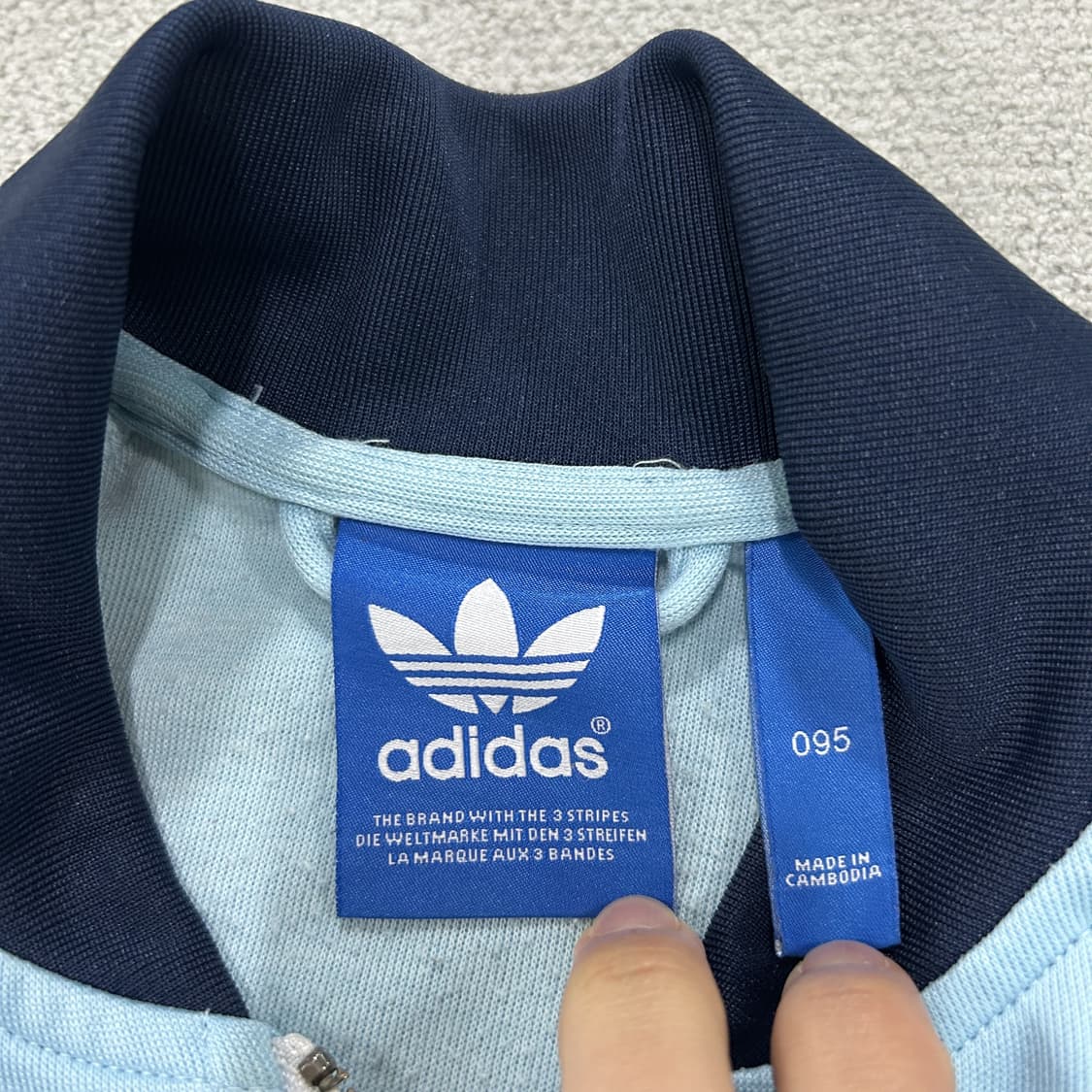 아디다스 불꽃 져지 하늘색 남색 m 상품이미지2