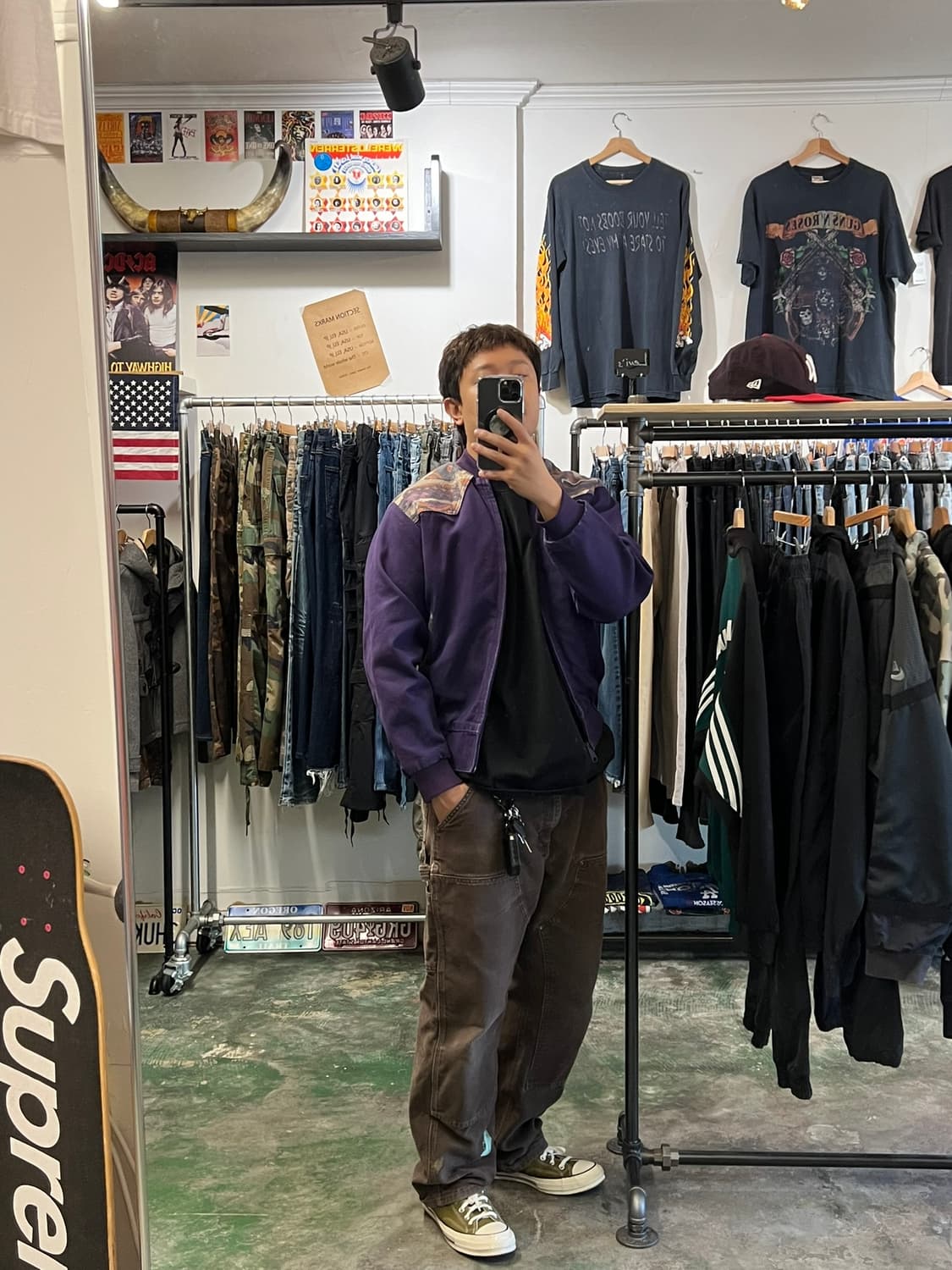 90s USA [M] SADDLE KING 아즈텍 웨스턴 빈티지 자켓 상품이미지10