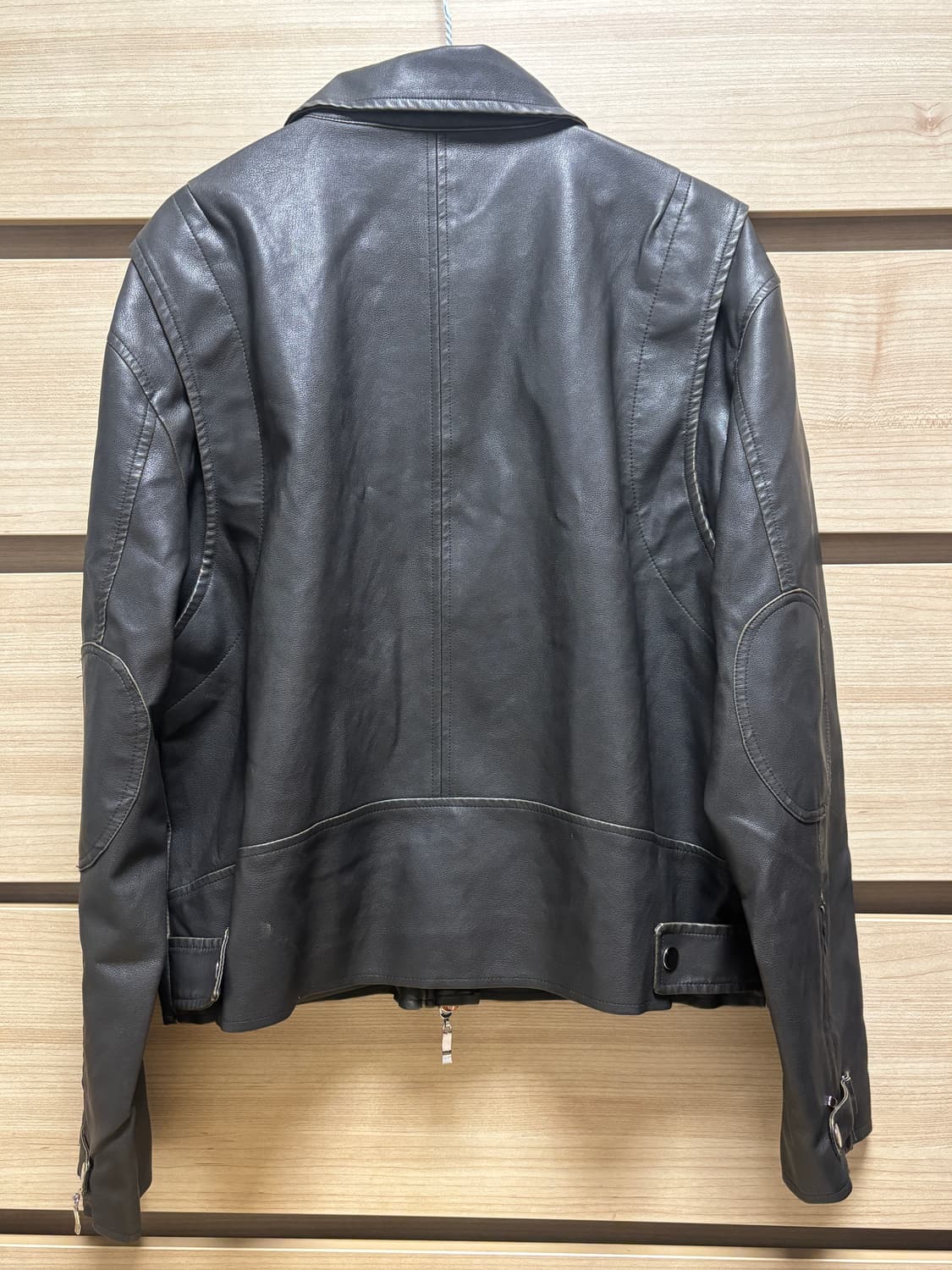 파르티멘토 여성 워시드 싱글 레더 자켓 상품이미지3