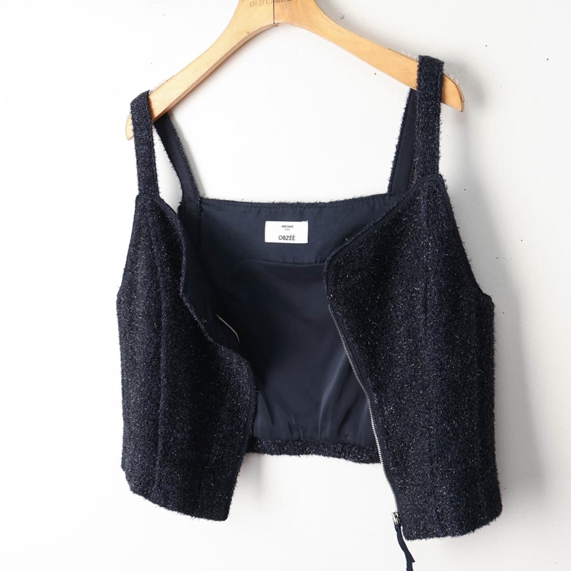 슬림44/오브제 집업 뷔스티에 상품이미지5