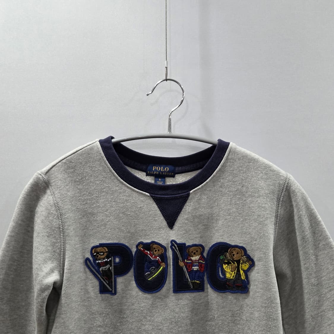 폴로랄프로렌 키즈 폴로베어 스펠로고 기모 맨투맨 6 상품이미지2