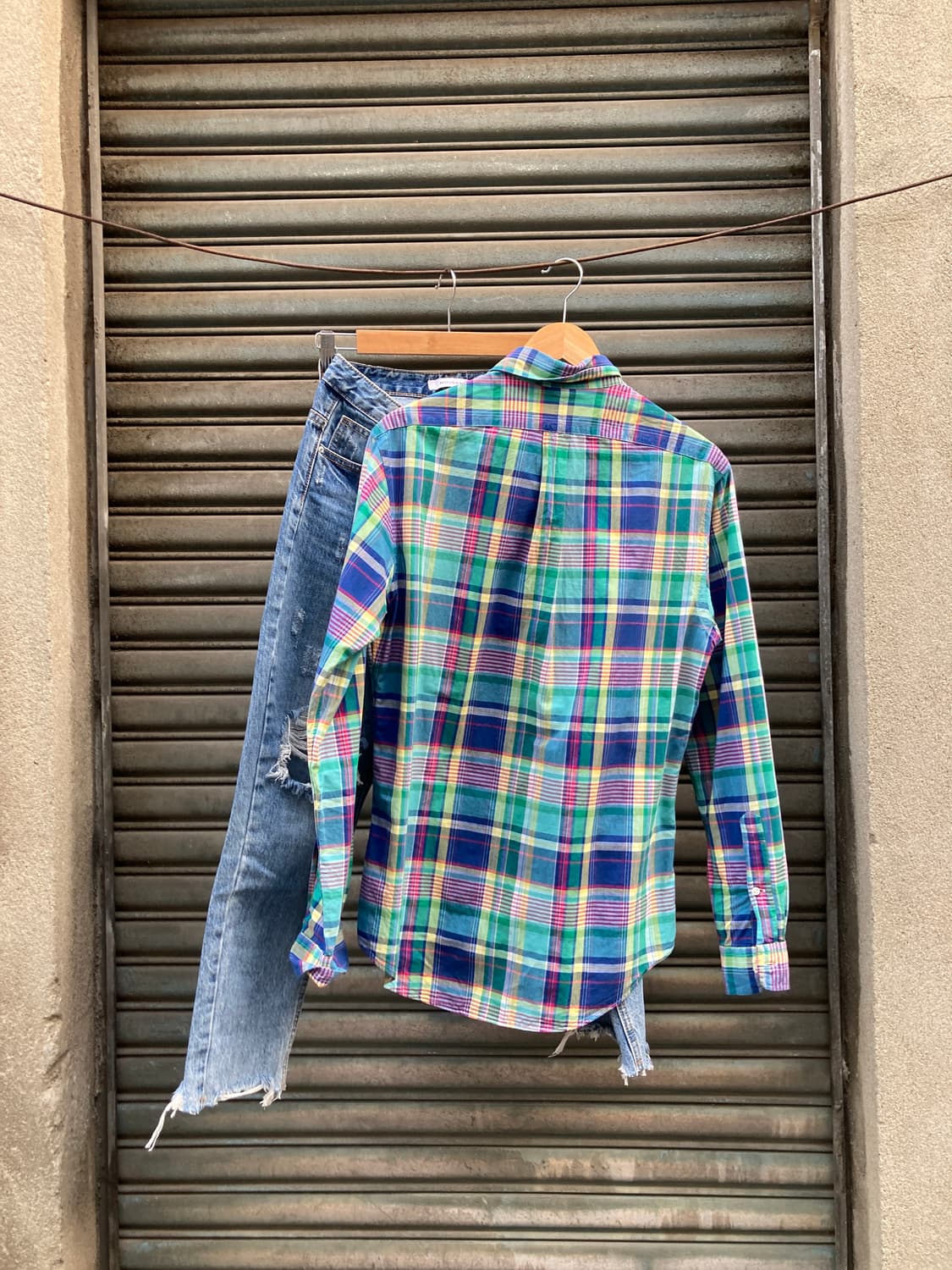 폴로 희귀 체크 셔츠 상품이미지3