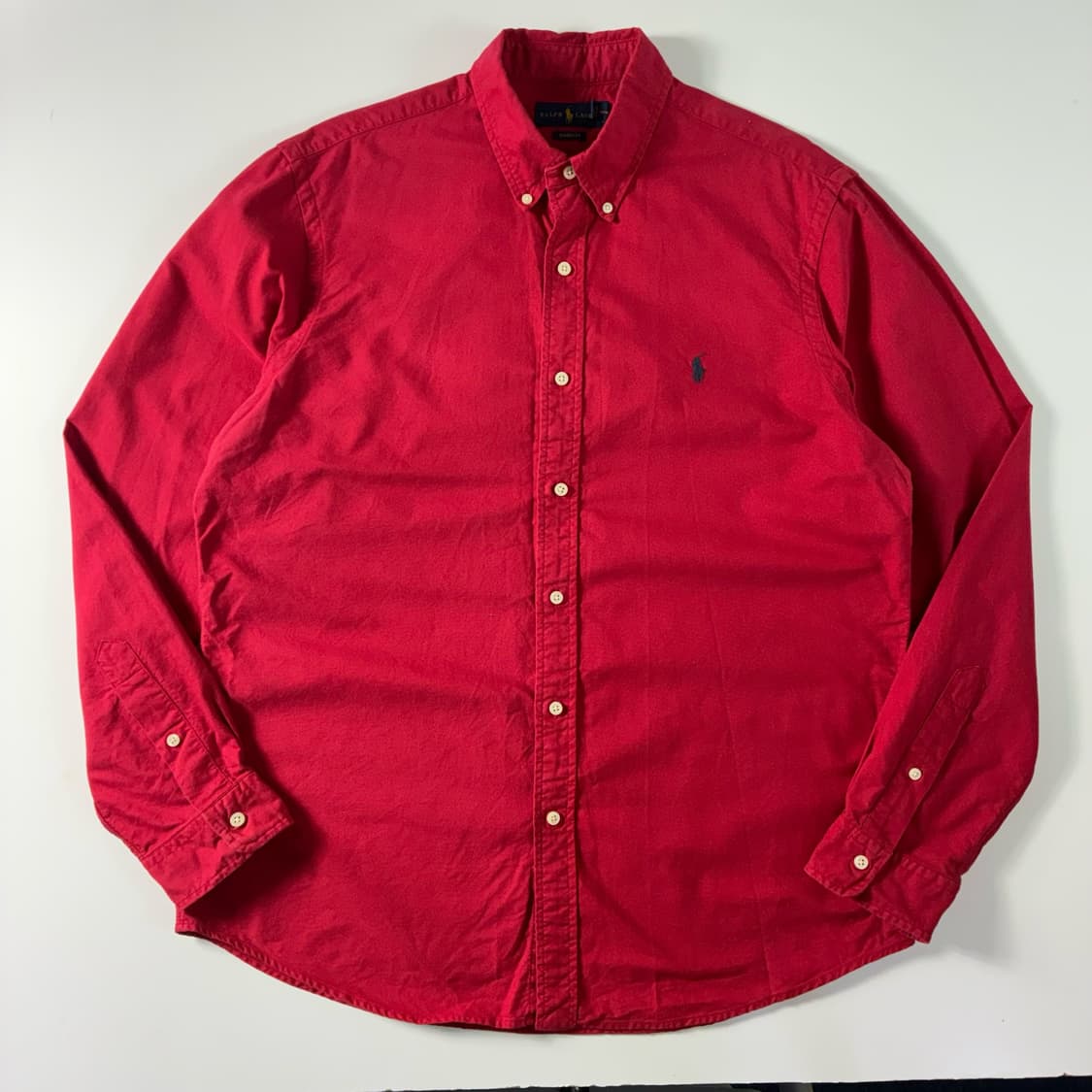 Polo  폴로 랄프로렌 자수 코튼 레드 셔츠   상품이미지1