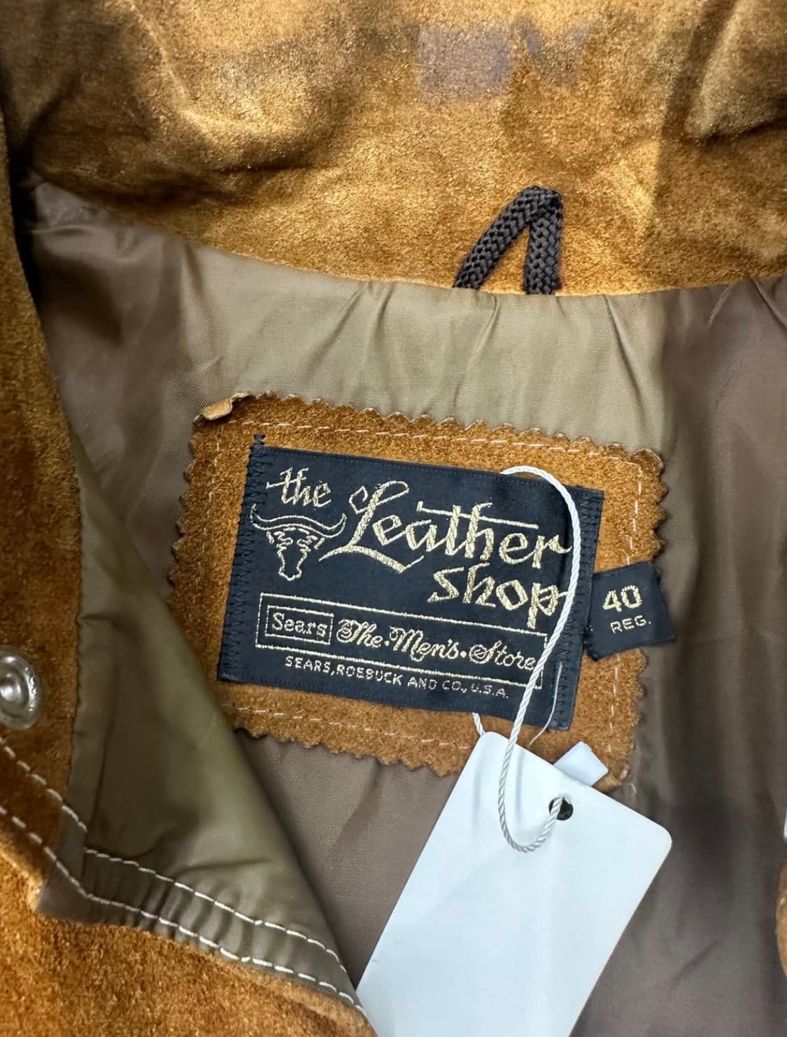 더 레더 샵 브라운 스웨이드 레더 자켓 40 상품이미지3