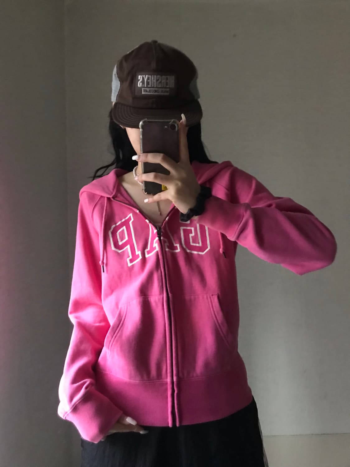 갭 핑크 후드집업 상품이미지5