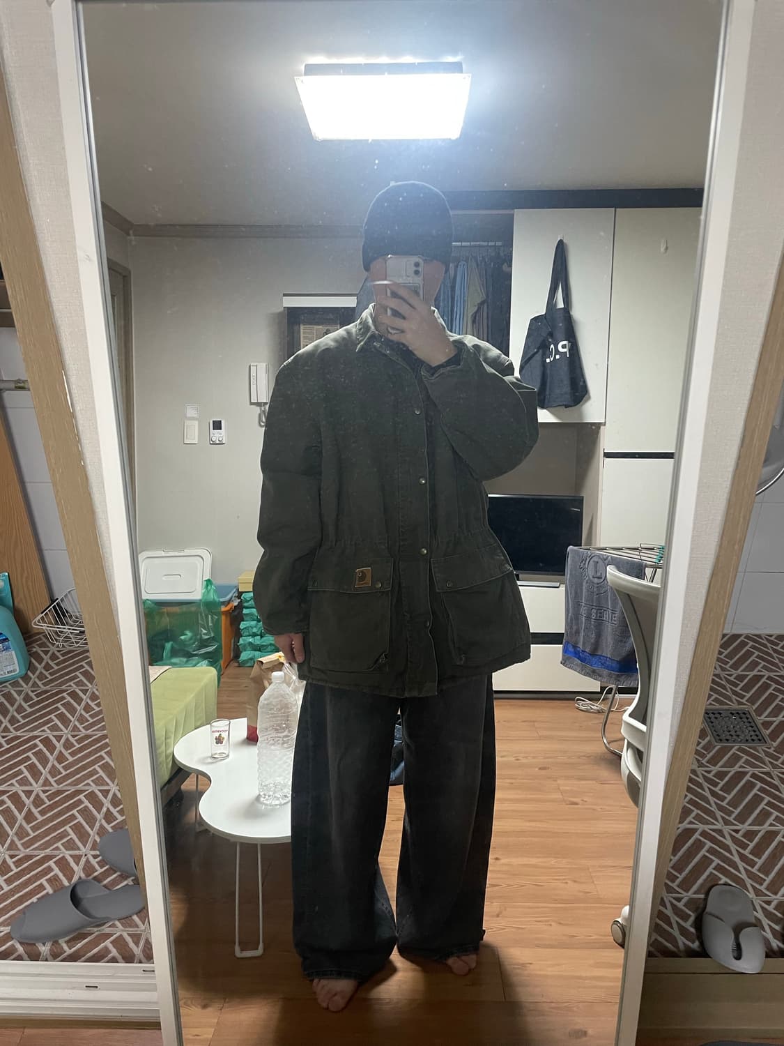 칼하트 c44 인슐레이트 파카 (착샷o) 상품이미지4