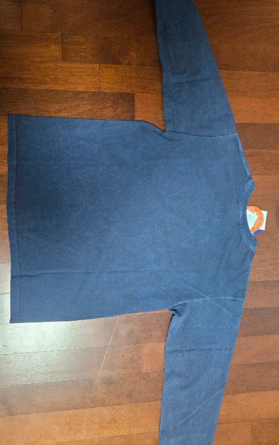 피그먼트 다잉 포켓 긴팔 티셔츠 네이비 L 상품이미지4