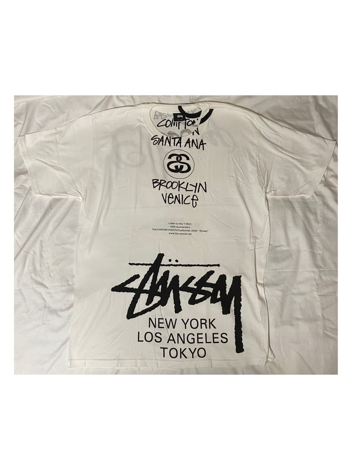 스투시 솔로이스트 40주년 컬랙션 월드투어 아카이브 반팔 티셔츠 상품이미지2