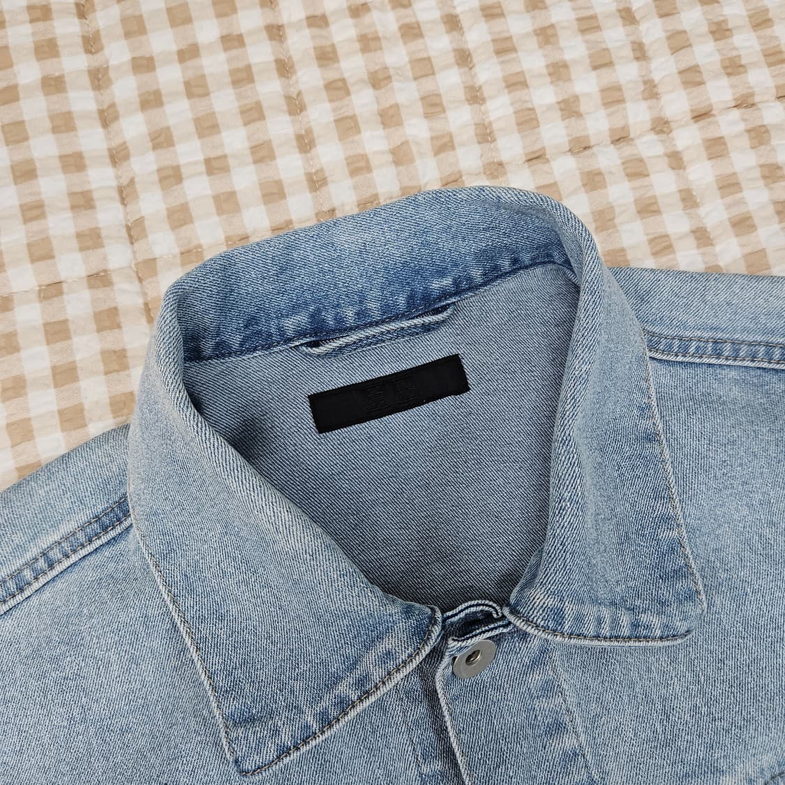 유니클로 오버핏 데님 청자켓 남자100~105 상품이미지2