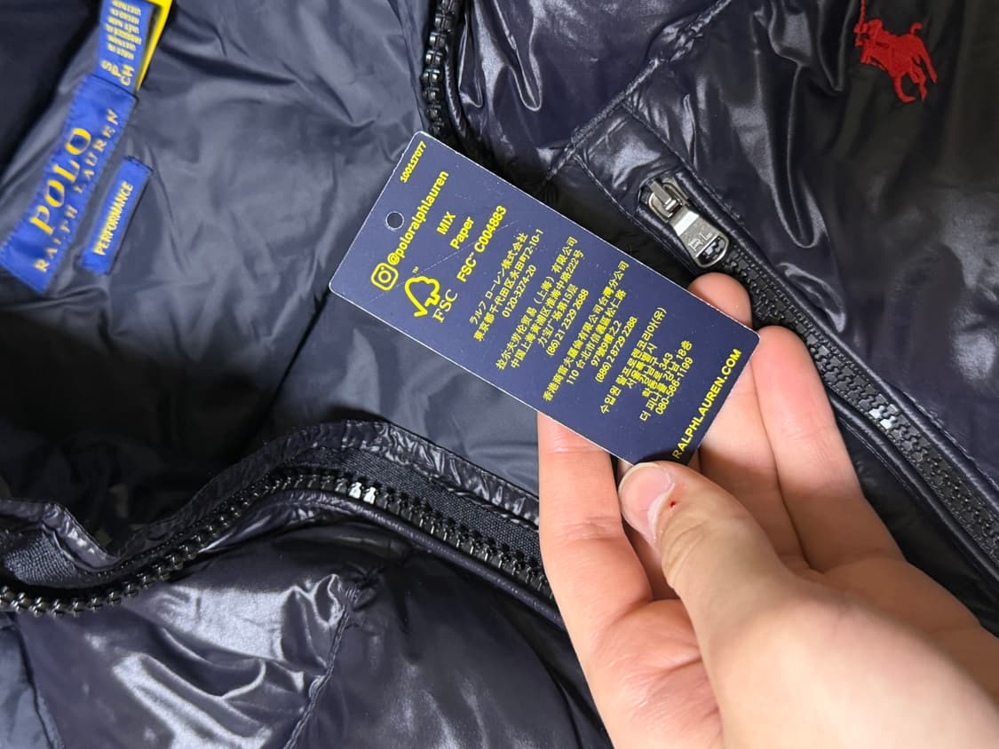 폴로 랄프로렌 유광 독다운패딩 상품이미지5