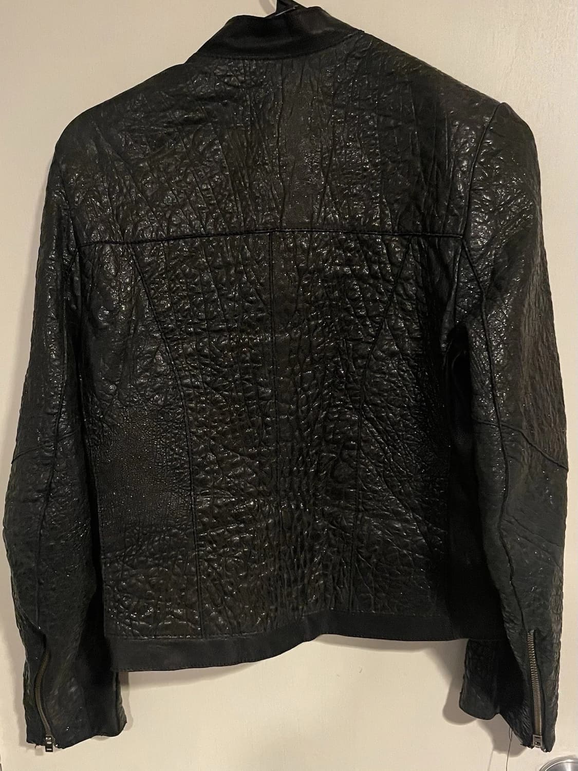 헬무트 랭 텍스처드 레더 모토 자켓 상품이미지7