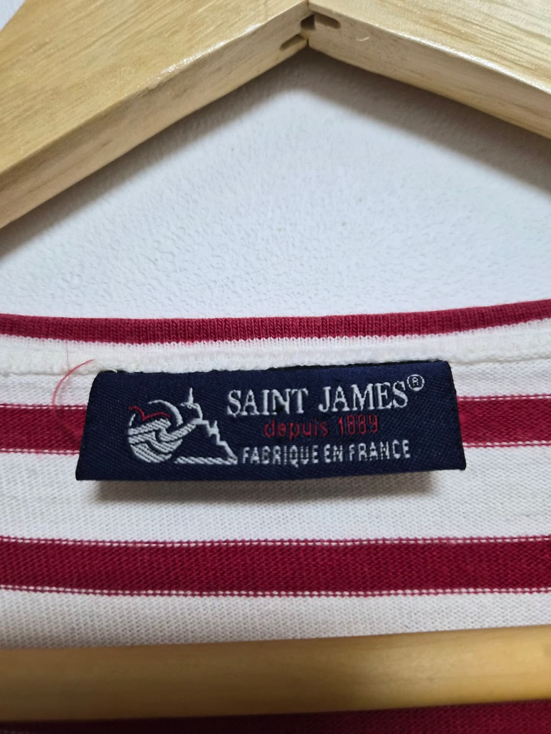 세인트제임스SaintJames 단가라 티셔츠 L사이즈 - T24 상품이미지4