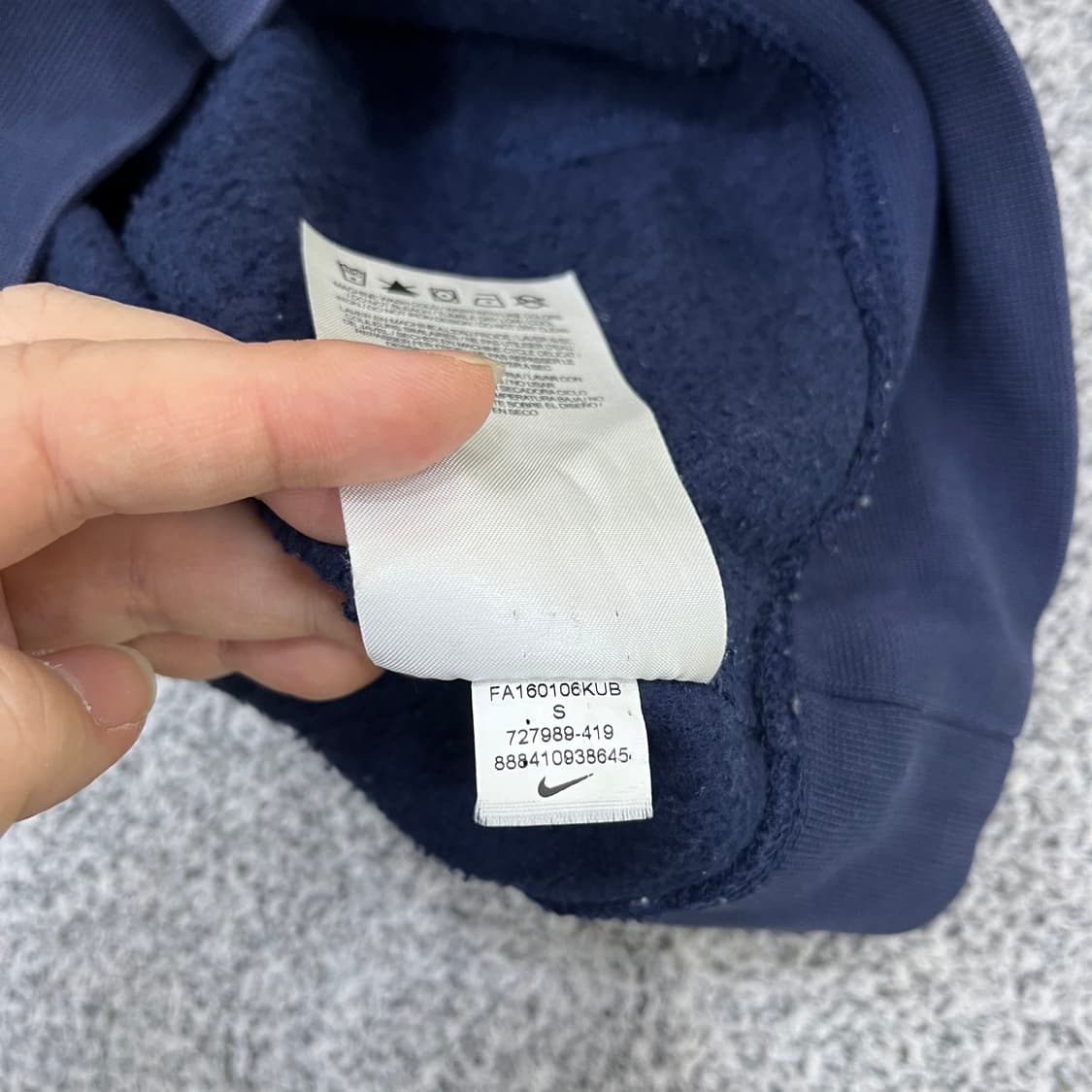S 나이키 스우시 반집업 티셔츠 0522M 상품이미지4