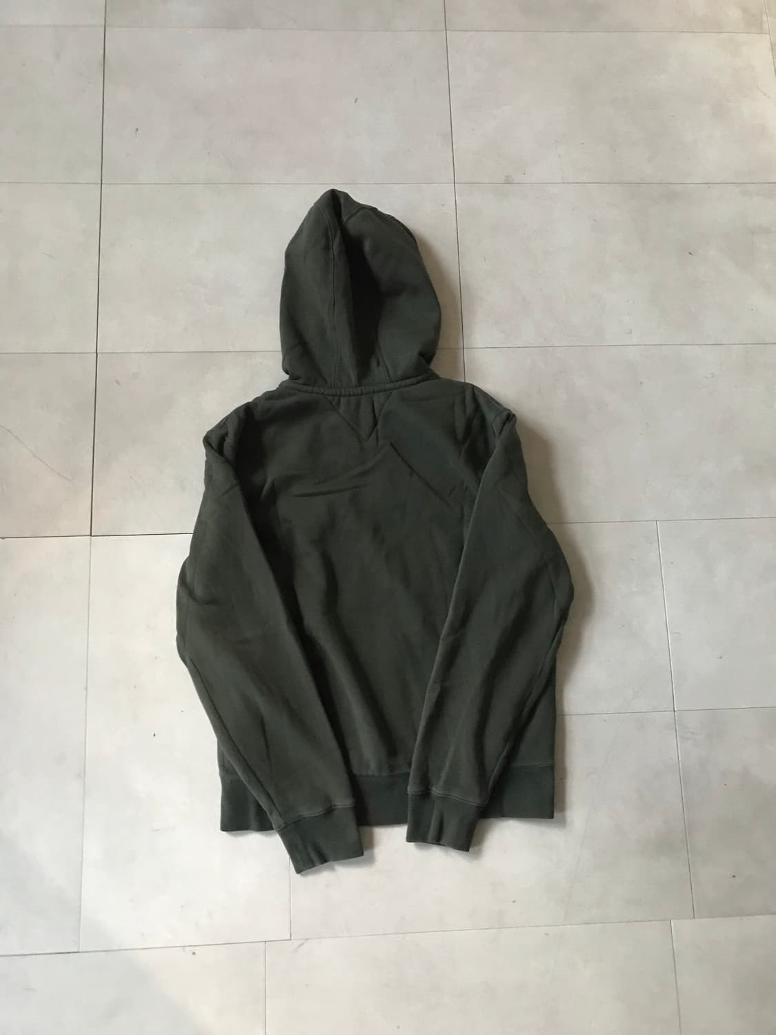 타미힐피거 카키 오버핏 퍼후드집업 상품이미지7