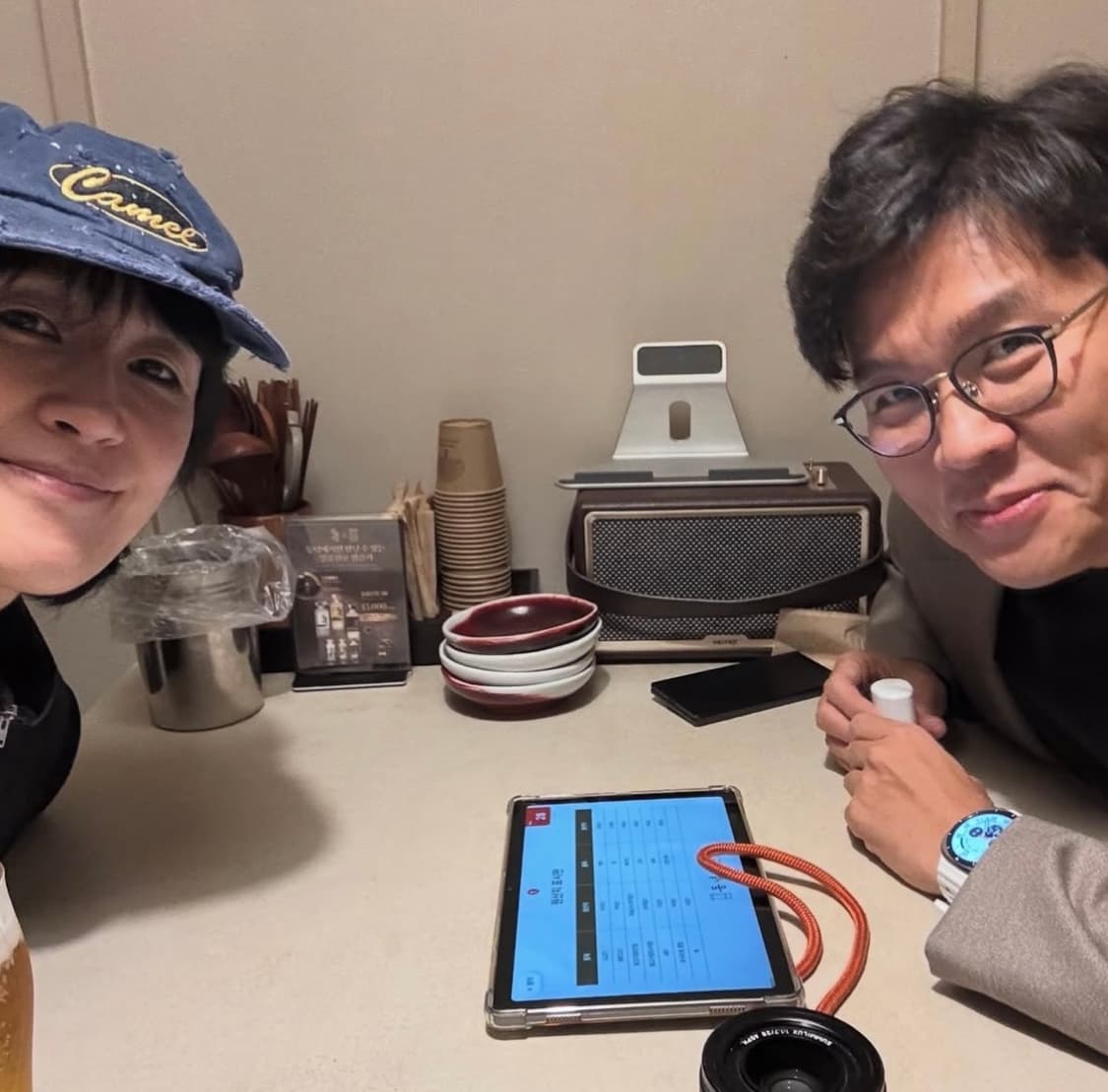 90s 빈티지 카멜 모자 상태s 상품이미지1