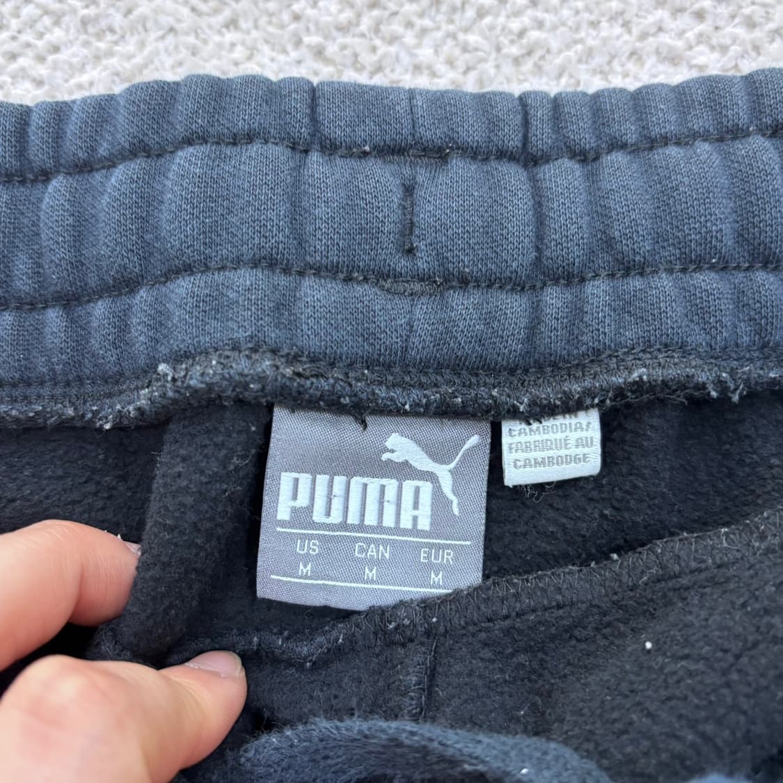 M 푸마 블랙 포켓 카고 조거 팬츠 0429E 상품이미지4