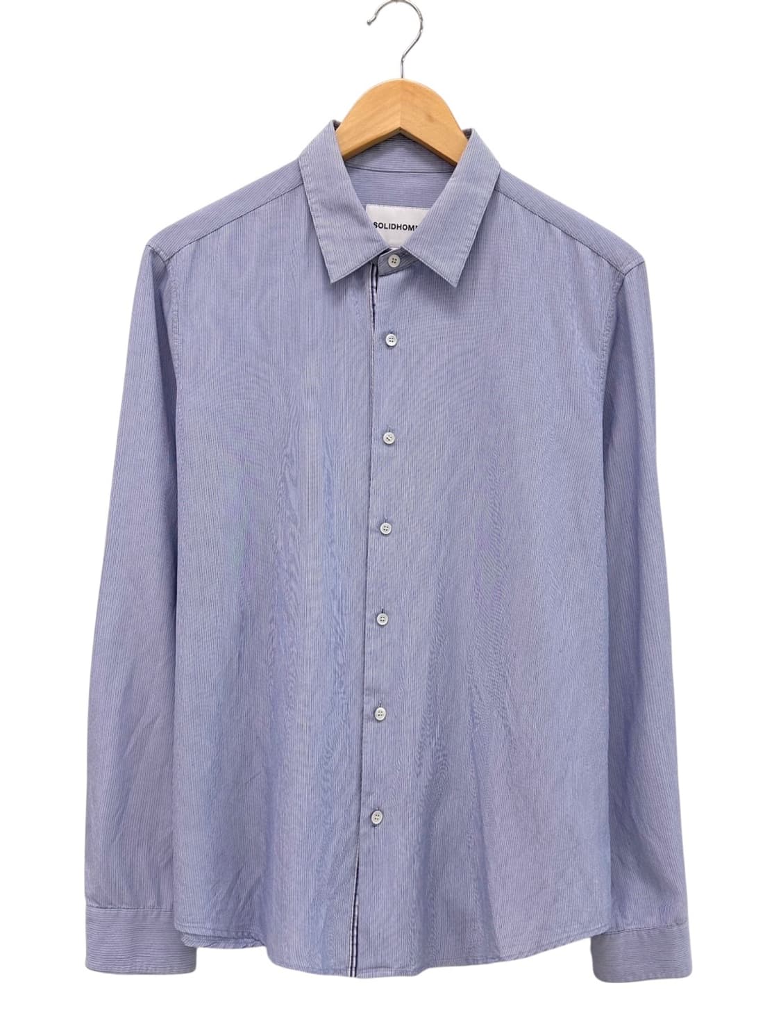 솔리드옴므 슬림핏 셔츠 소라색 (50/국내105추천) 상품이미지1