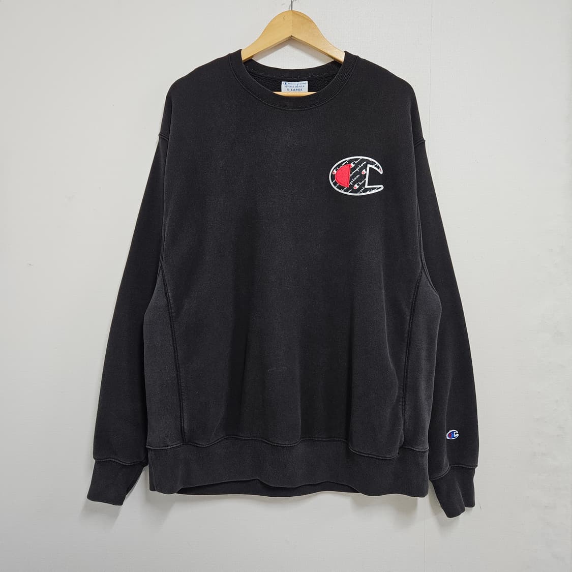 3XL 챔피온 리버스위브 빅사이즈 워싱 맨투맨 상품이미지2