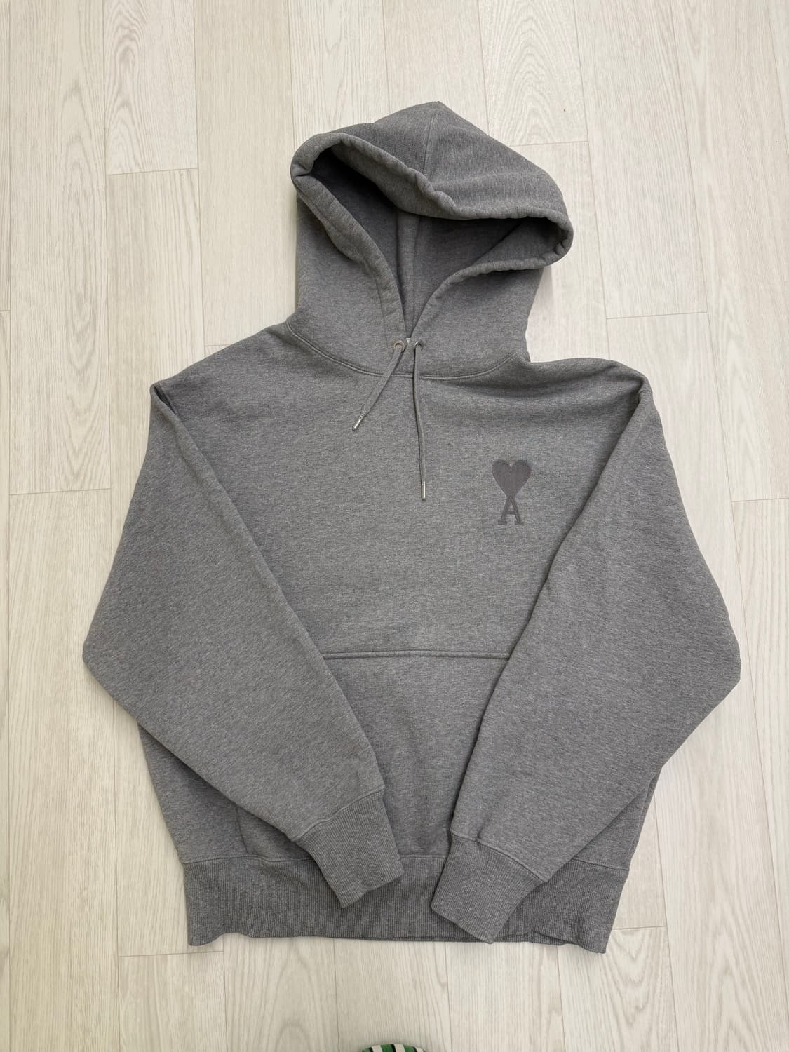 [L] AMI 빅로고 후디/후드티 그레이 상품이미지1
