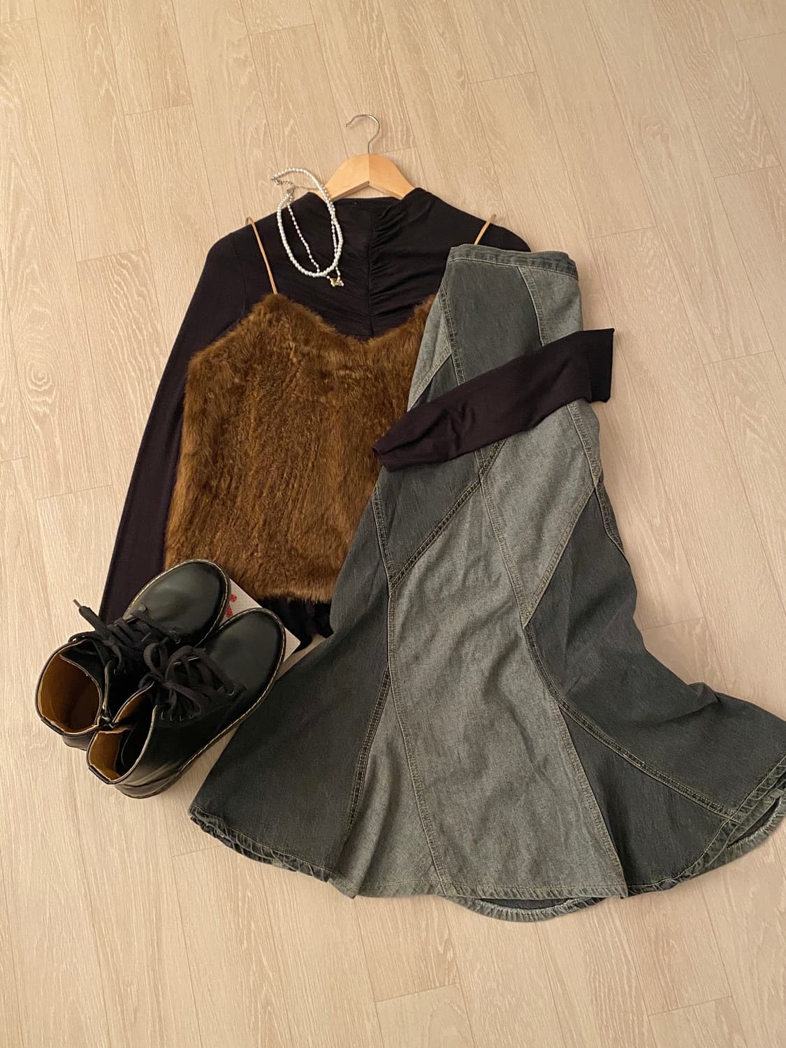 Black Shirring Turtleneck Top 상품이미지2