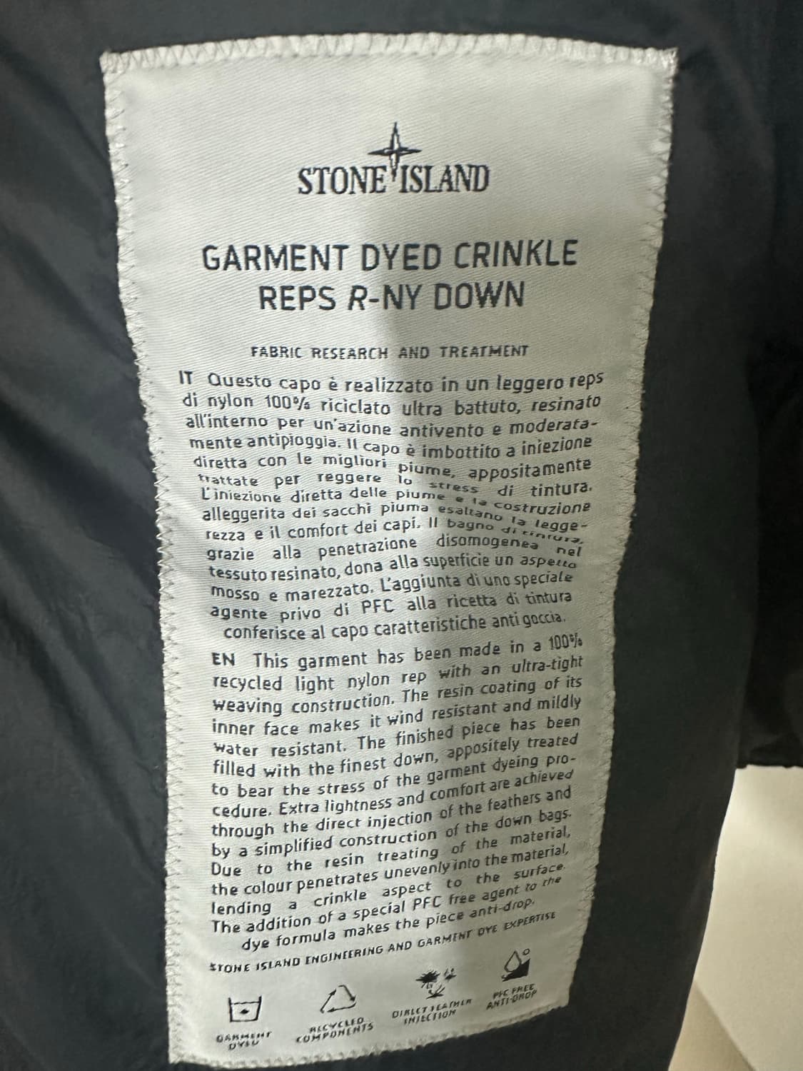 스톤아일랜드 크링클랩스 패딩 24fw XXL 상품이미지9